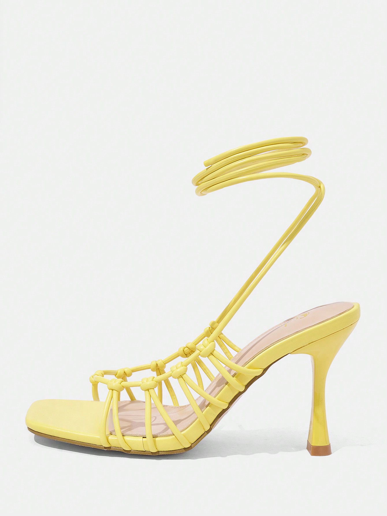 In Yellow Women Heeled Sandals