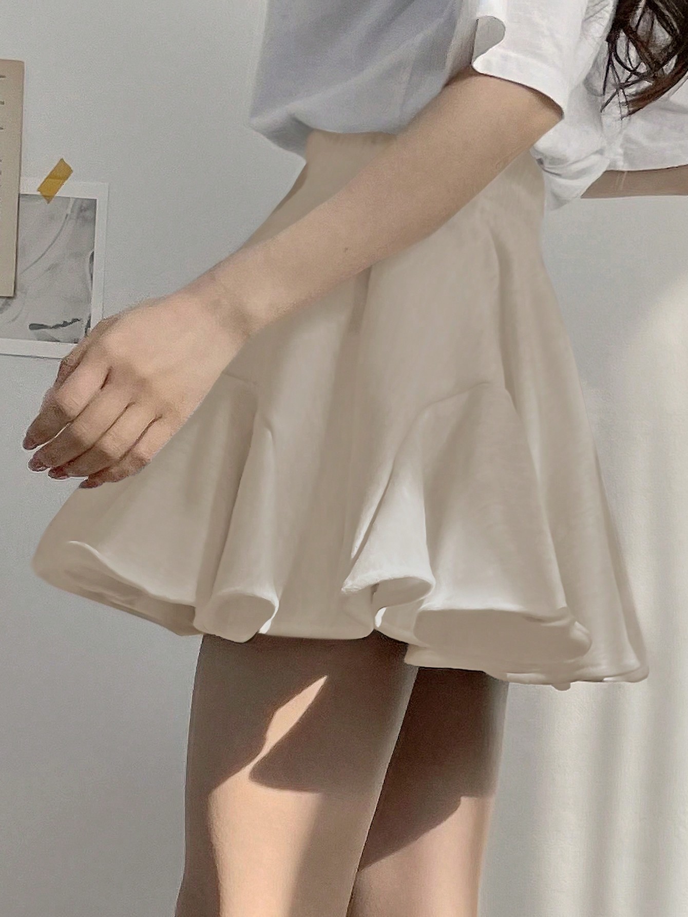 In Beige Women Skirts