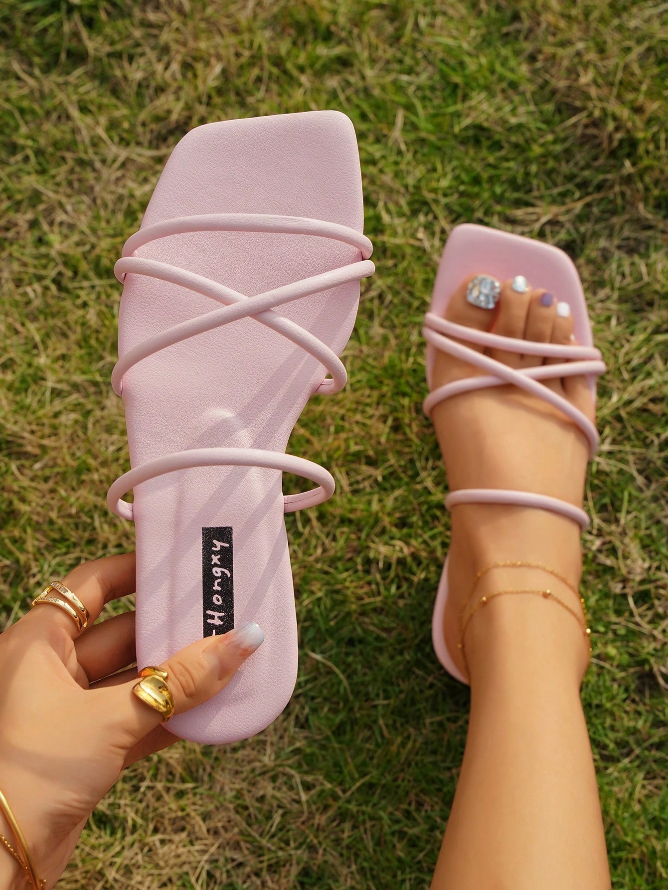 In Pink Women Flat Sandals