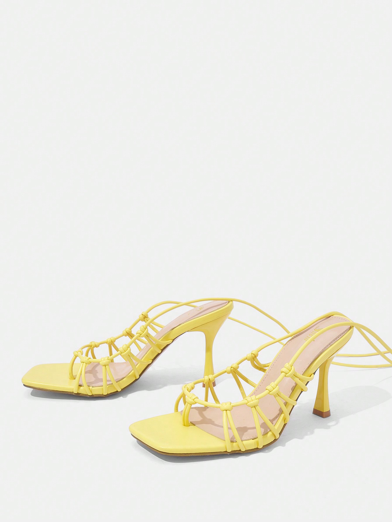 In Yellow Women Heeled Sandals