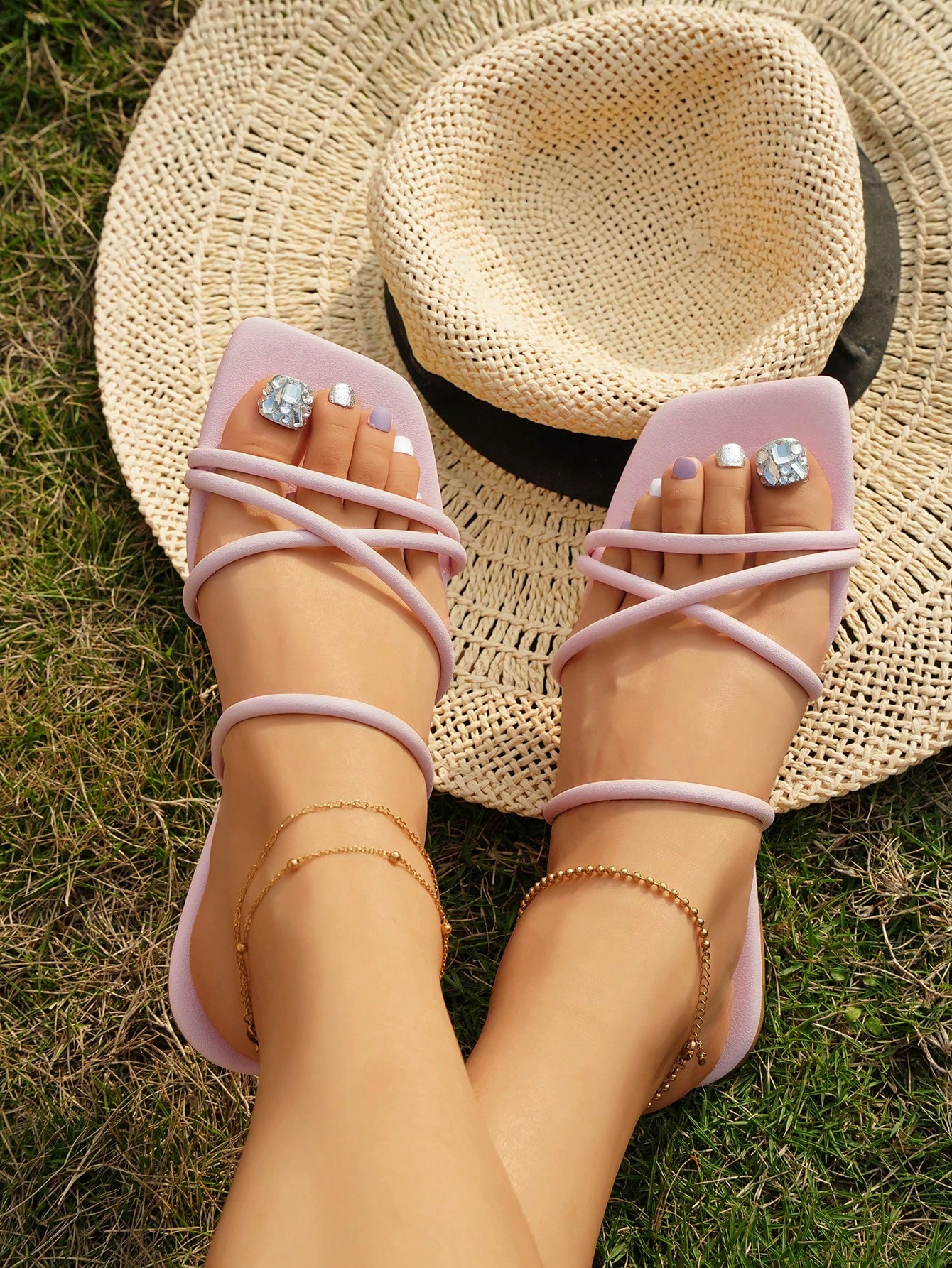 In Pink Women Flat Sandals