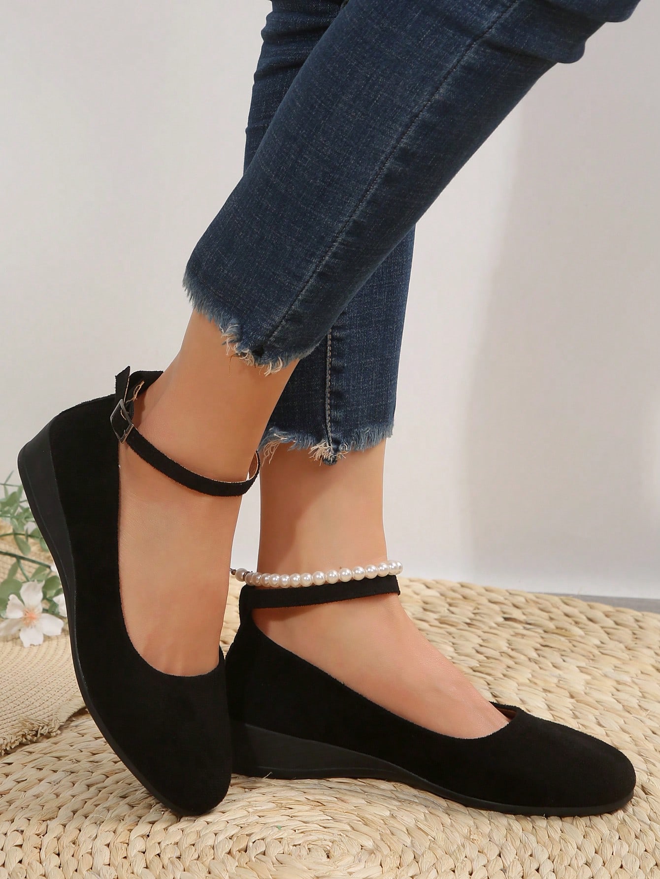 In Black Women Wedges & Flatform