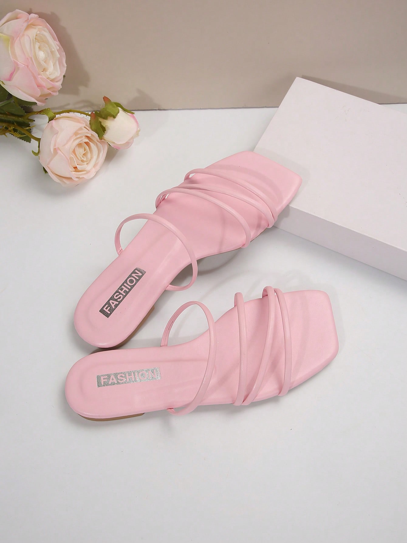 In Pink Women Flat Sandals