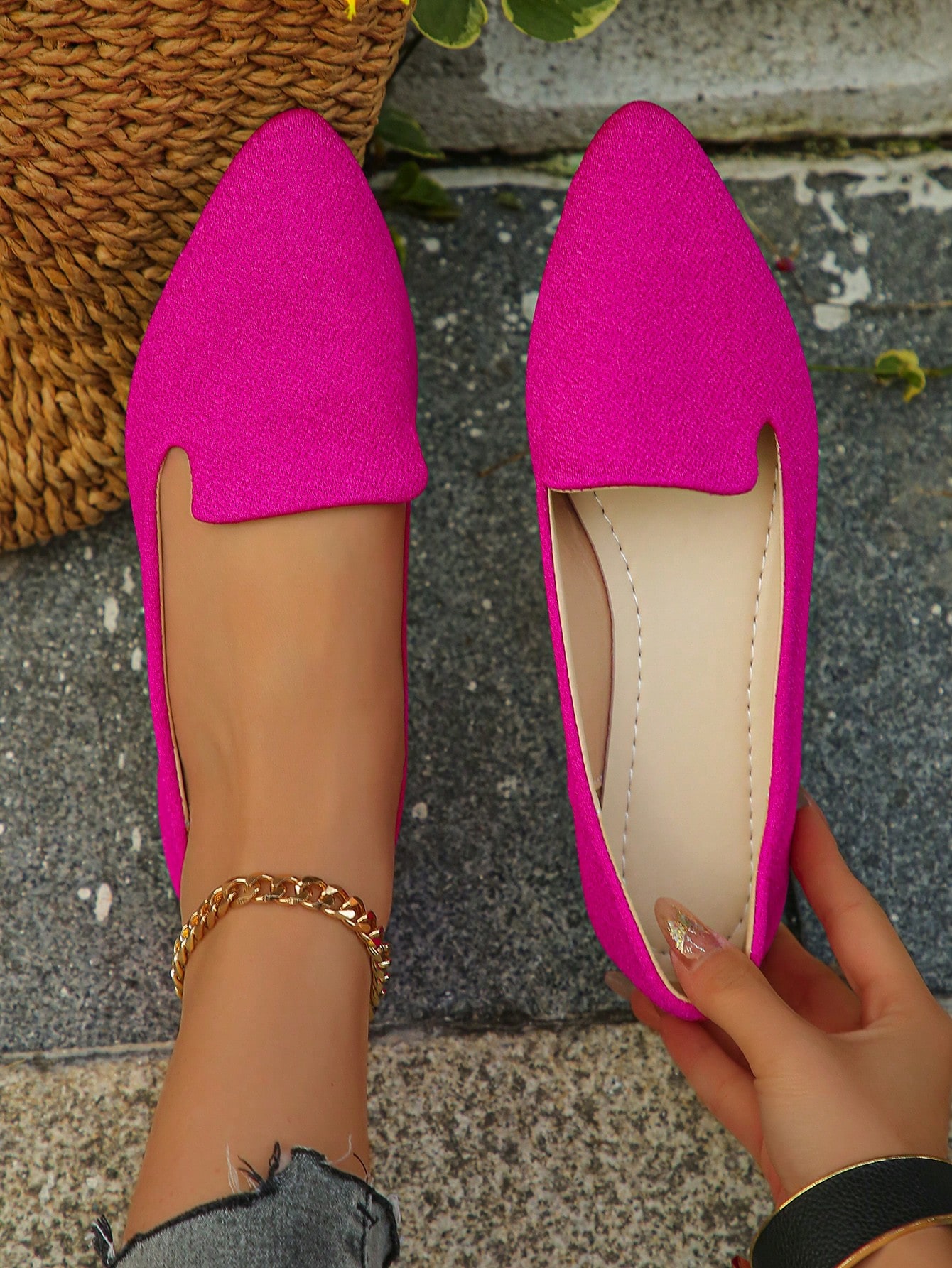 In Hot Pink Women Flats