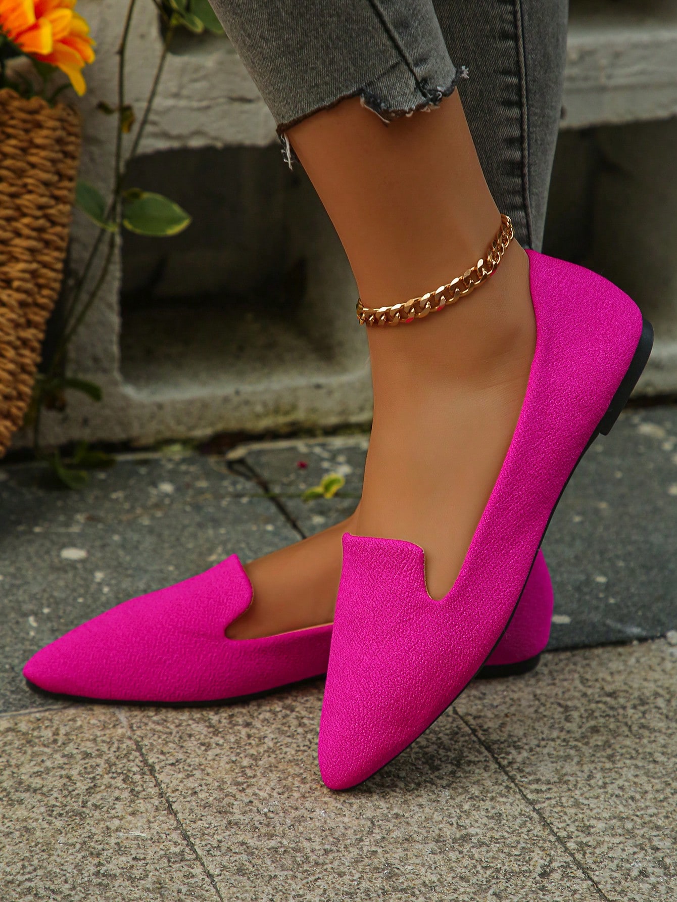 In Hot Pink Women Flats