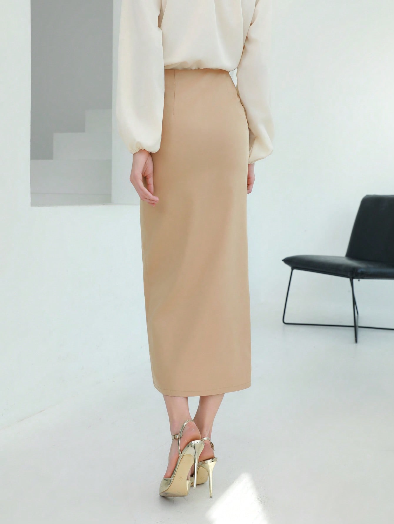 In Beige Women Skirts