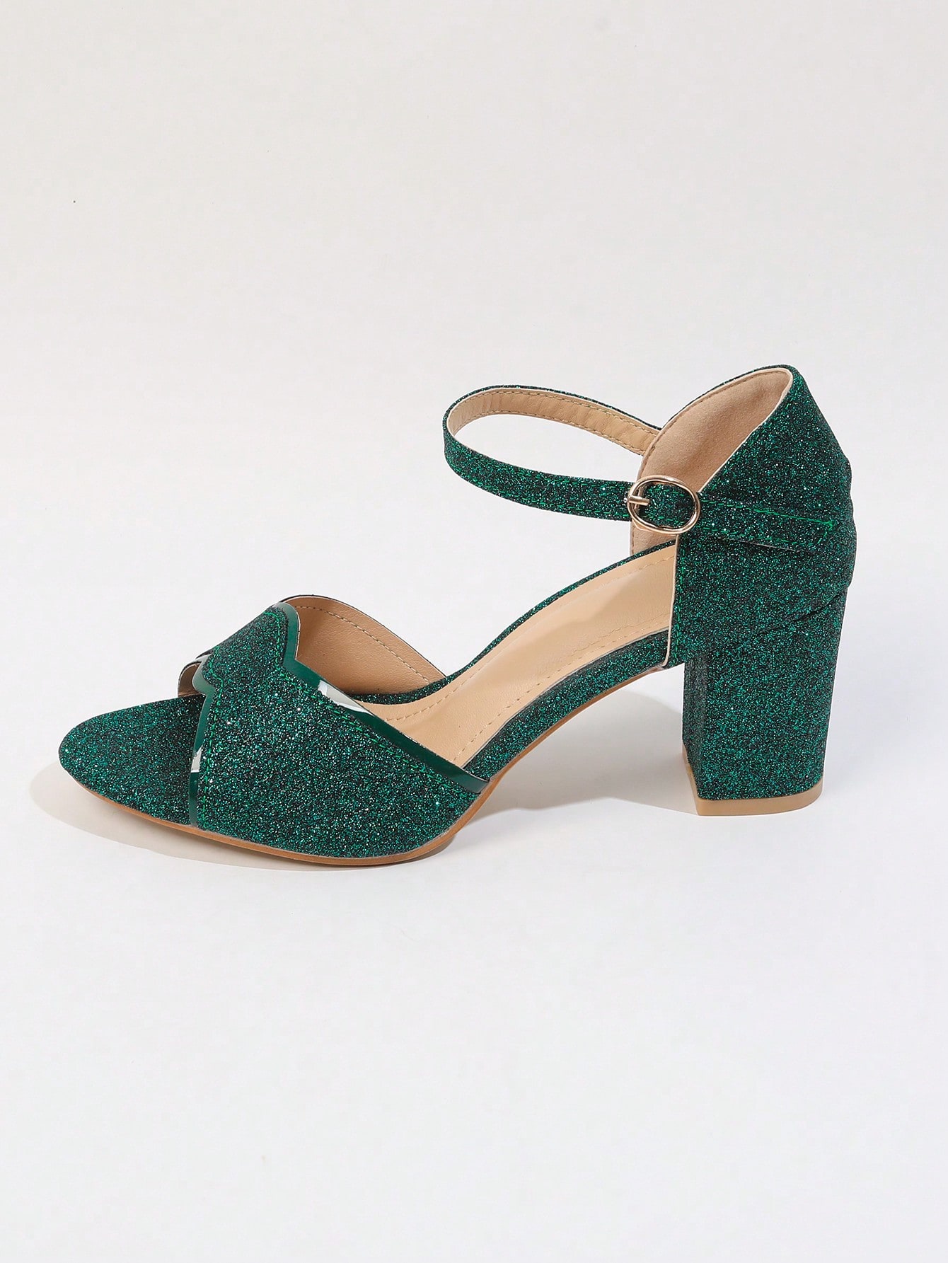 In Dark Green Women Shoes