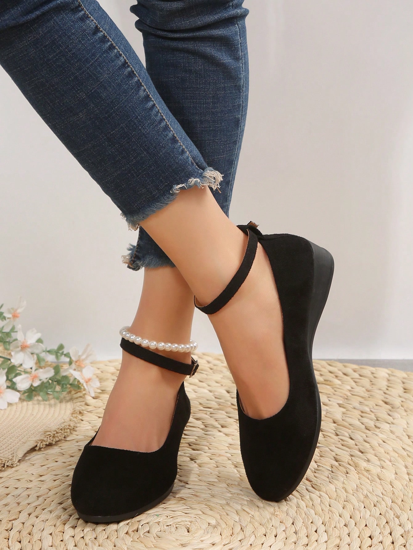 In Black Women Wedges & Flatform