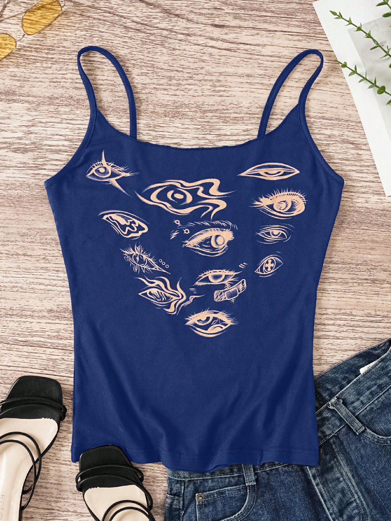 In Blue Women Tank Tops & Camis