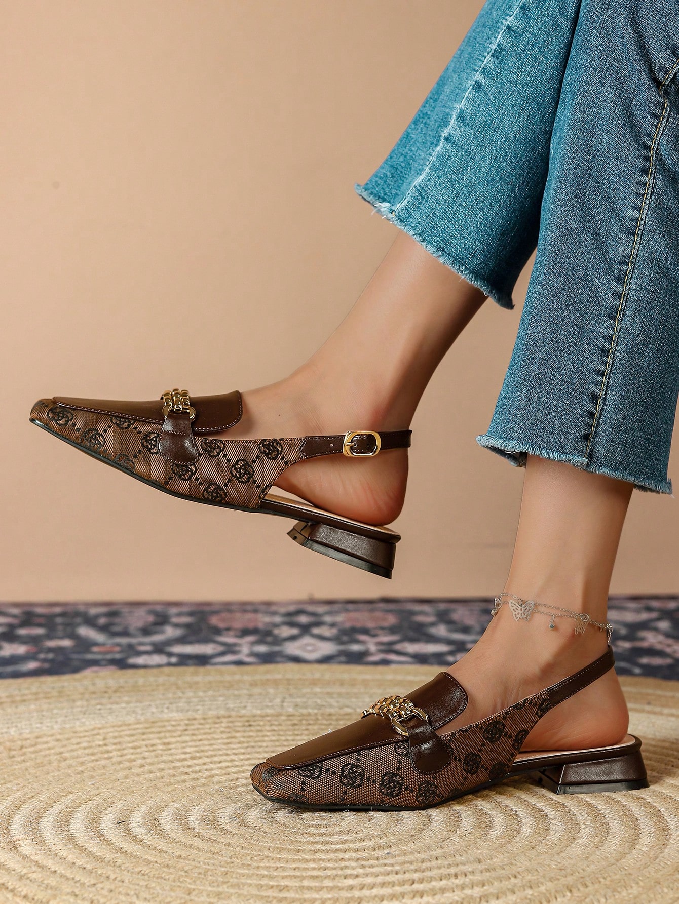 In Coffee Brown Women Flats