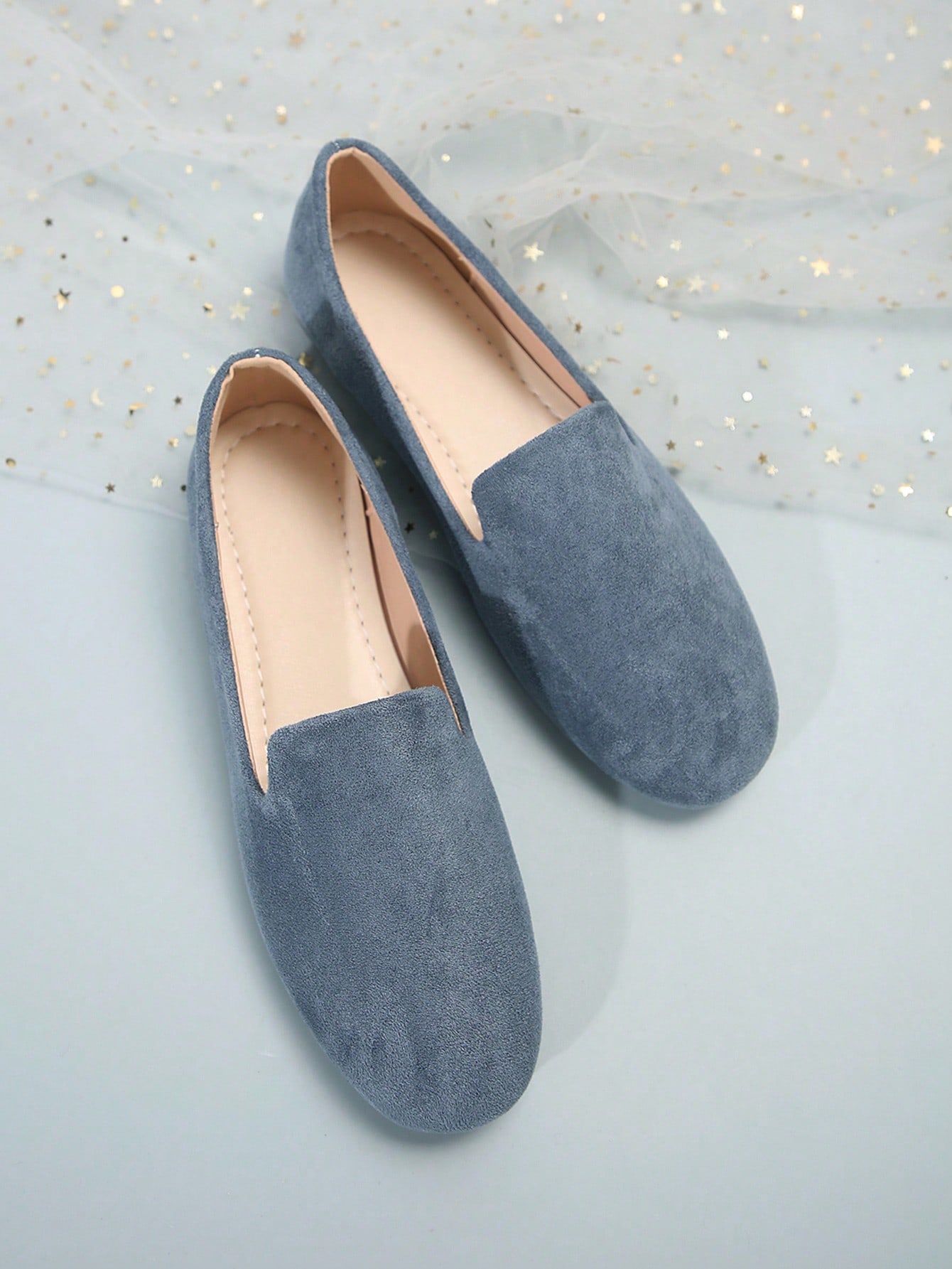 In Baby Blue Women Flats