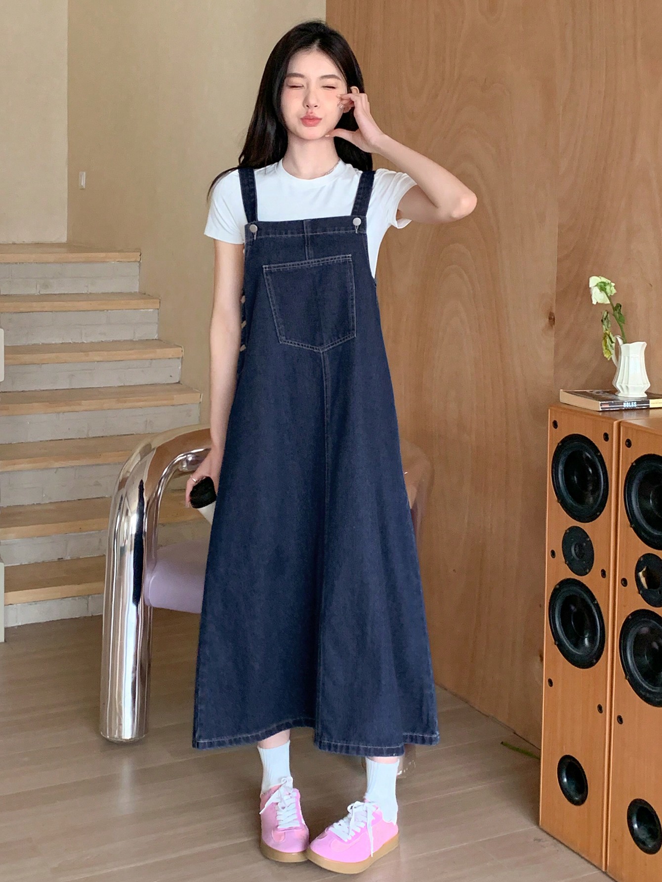 In Blue Women Denim Dresses