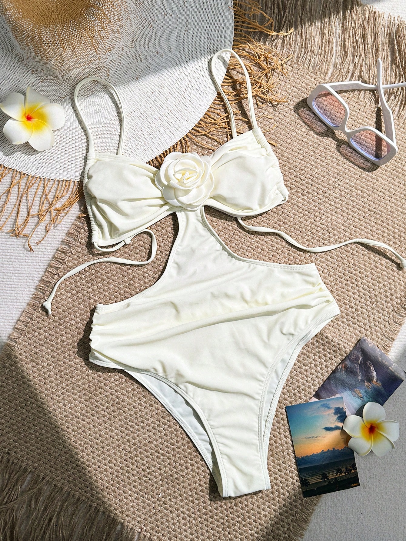 In Beige Women One-Pieces