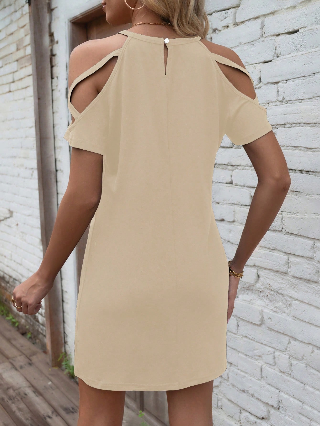 In Beige Women Dresses