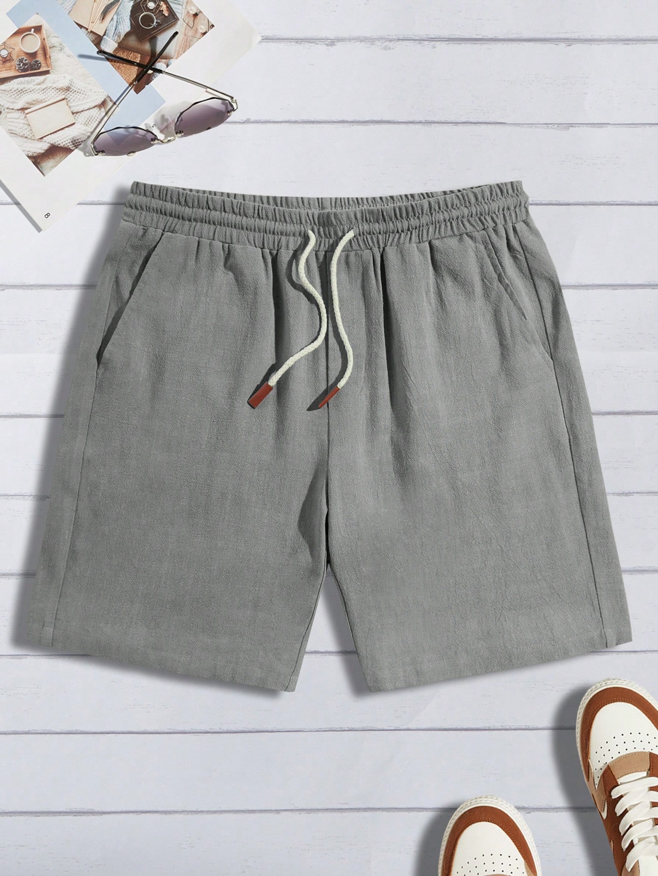 Men Linen Shorts