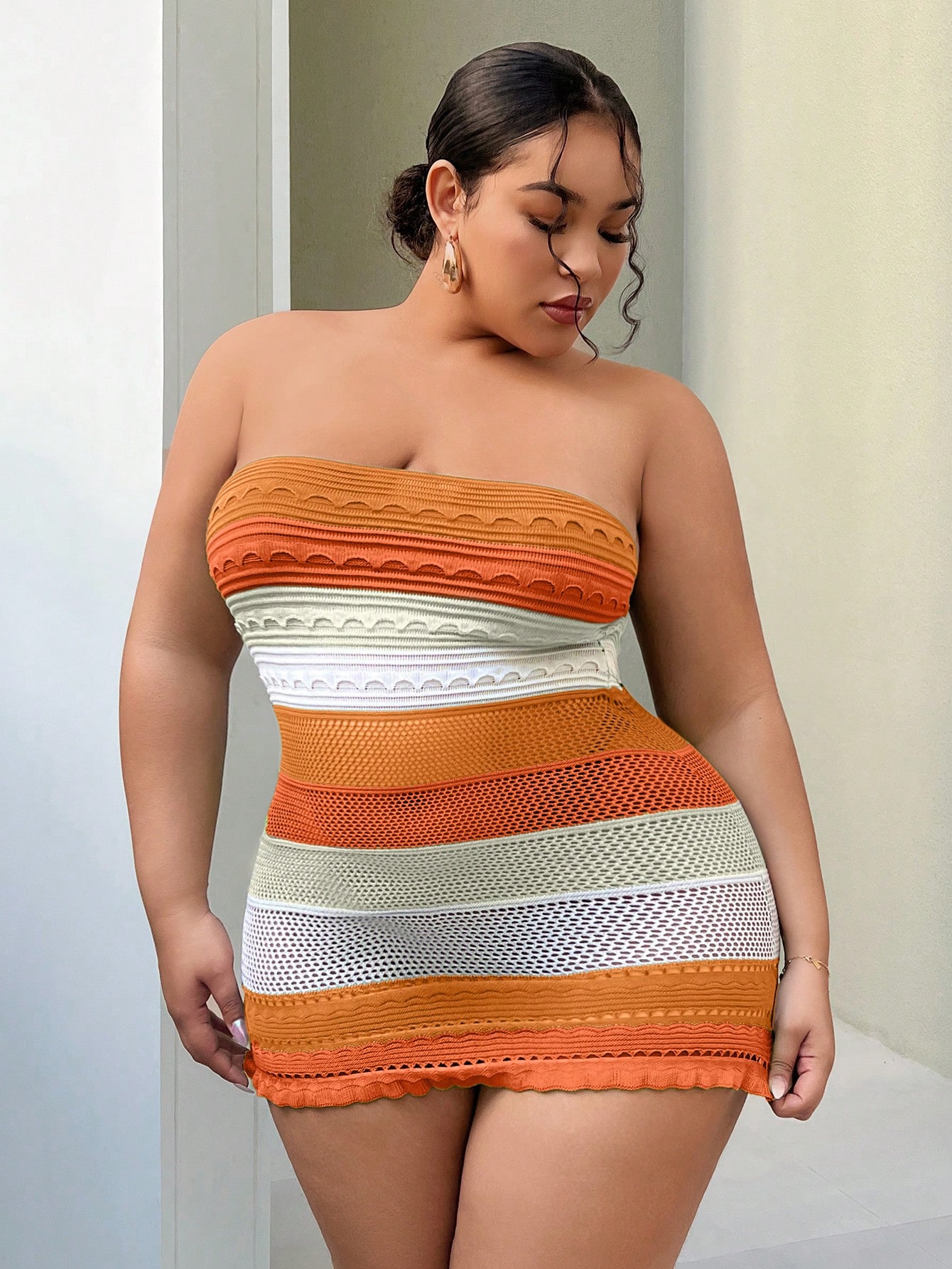 In Casual Plus Size Sweater Dresses