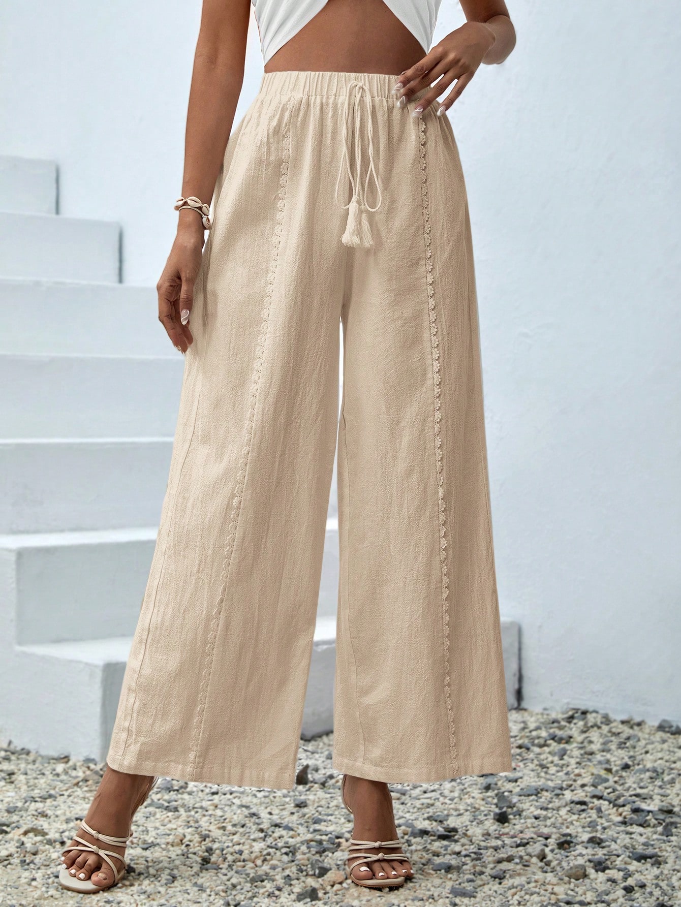 In Beige Women Pants