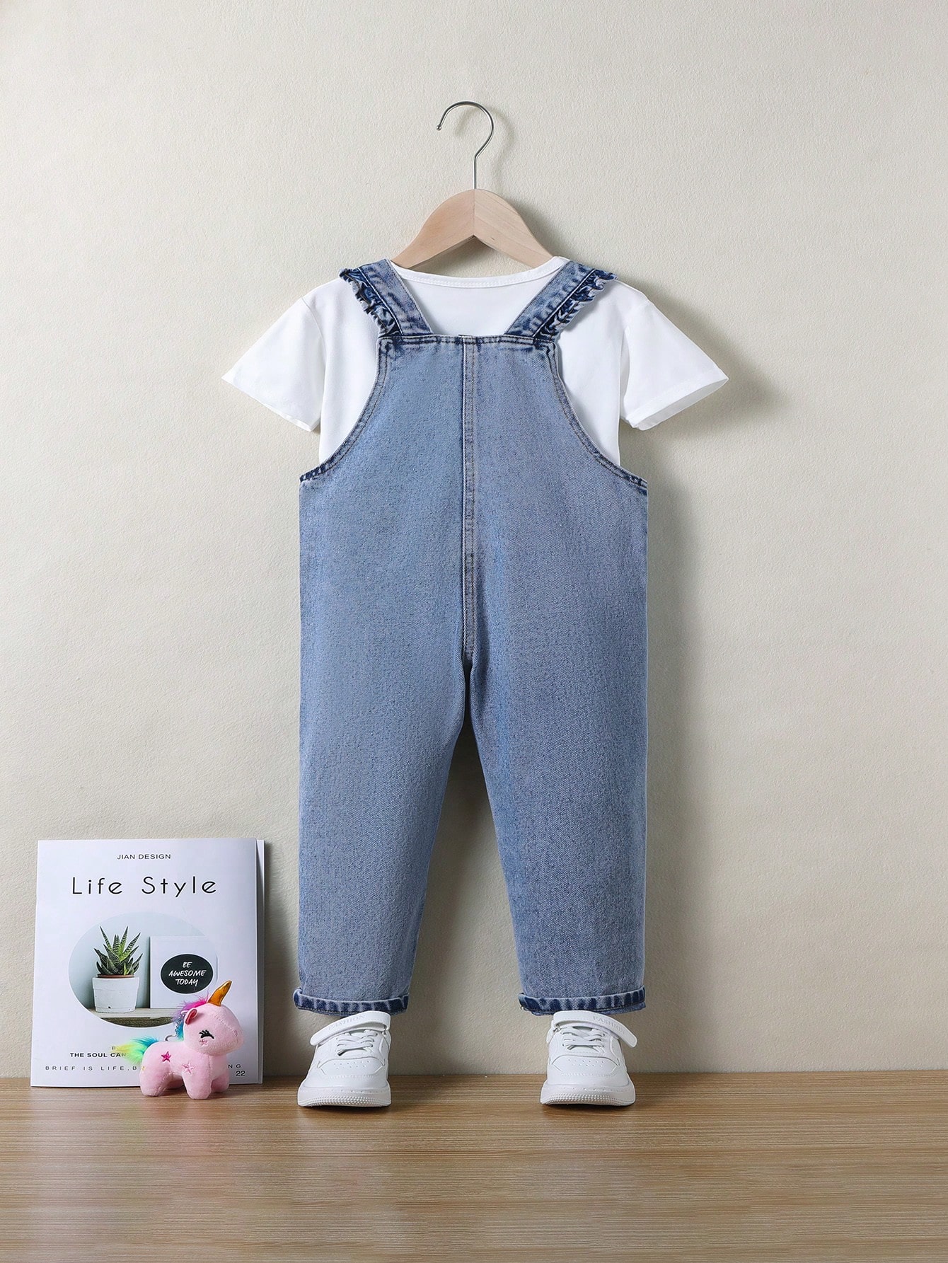 Young Girls Denim Overalls & Jumpsuits