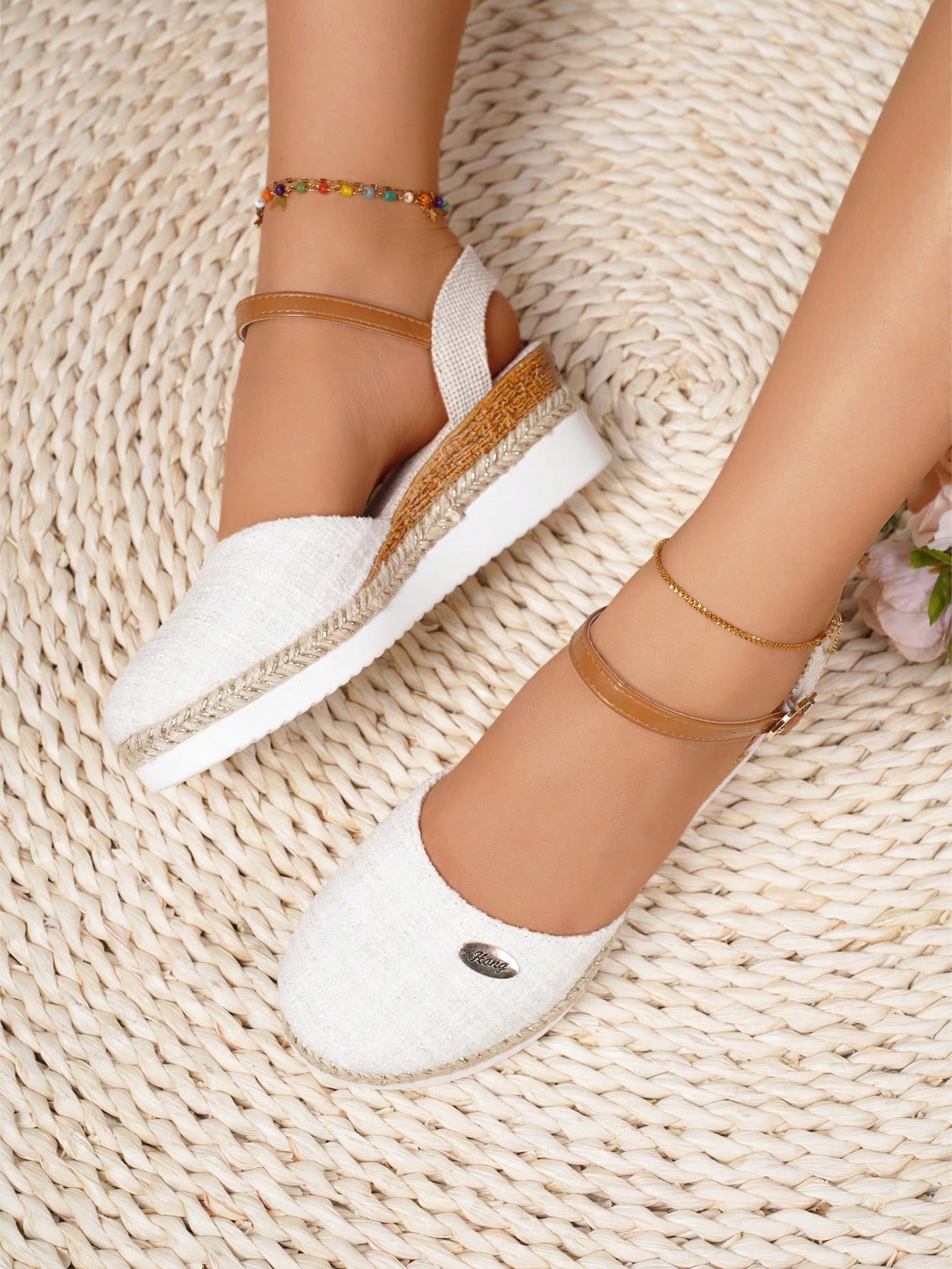 In Beige Women Wedges & Flatform