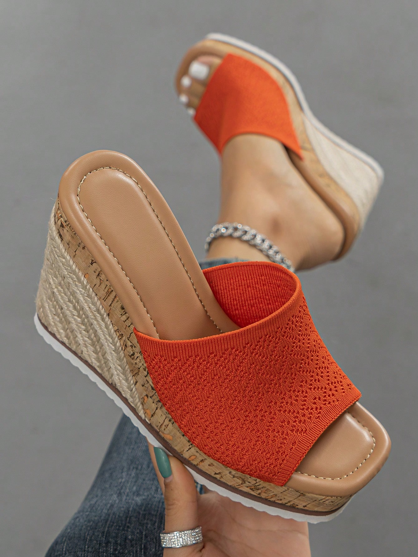 In Orange Women Platforms & Wedge Sandals