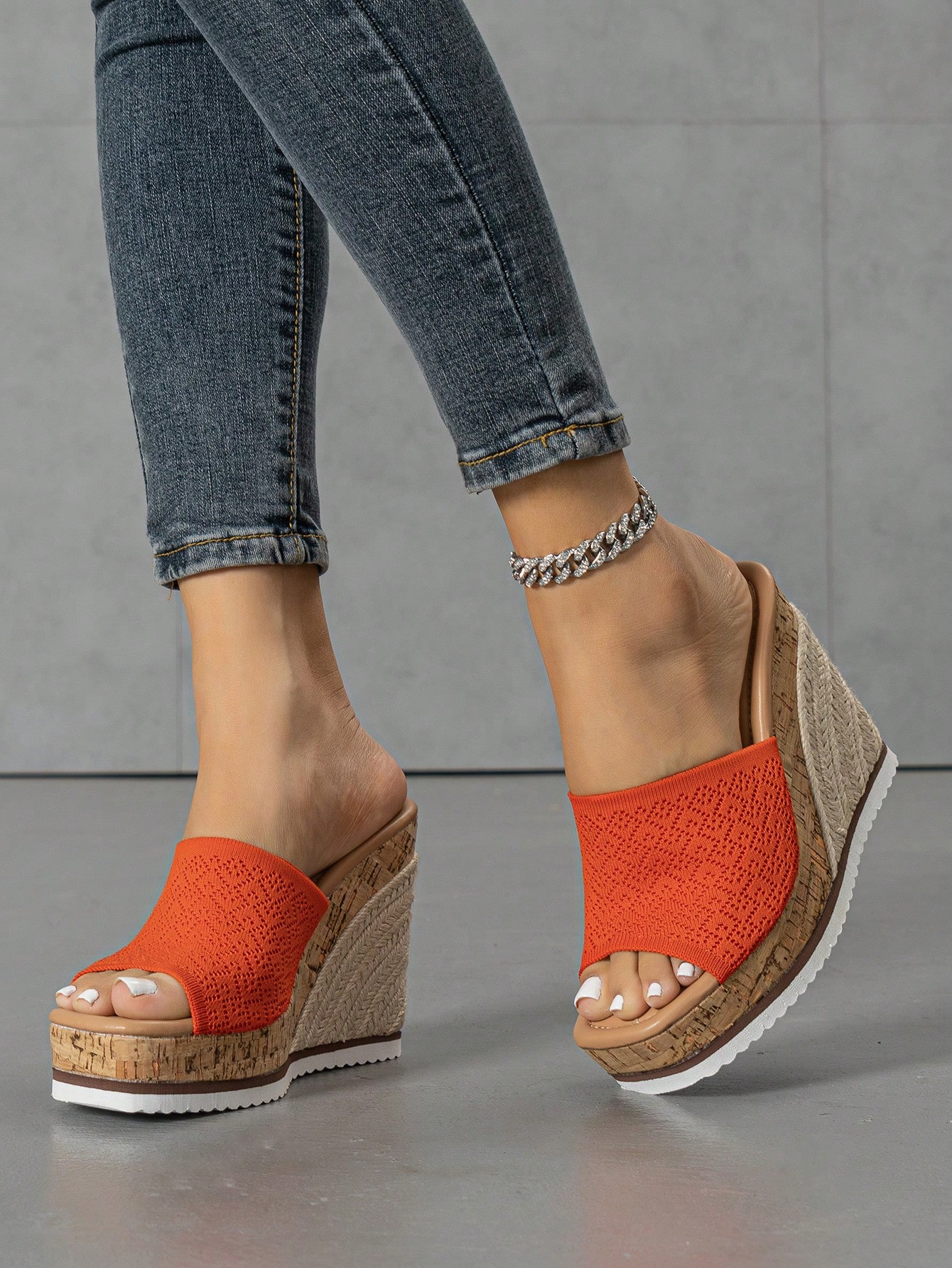 In Orange Women Platforms & Wedge Sandals