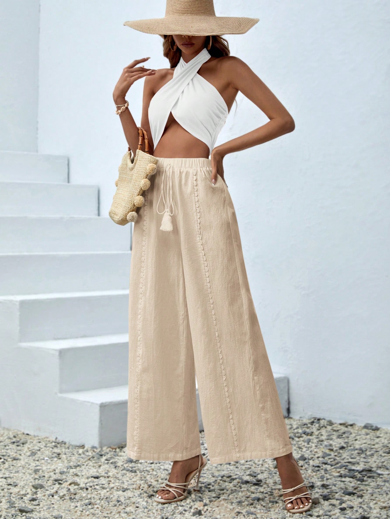 In Beige Women Pants