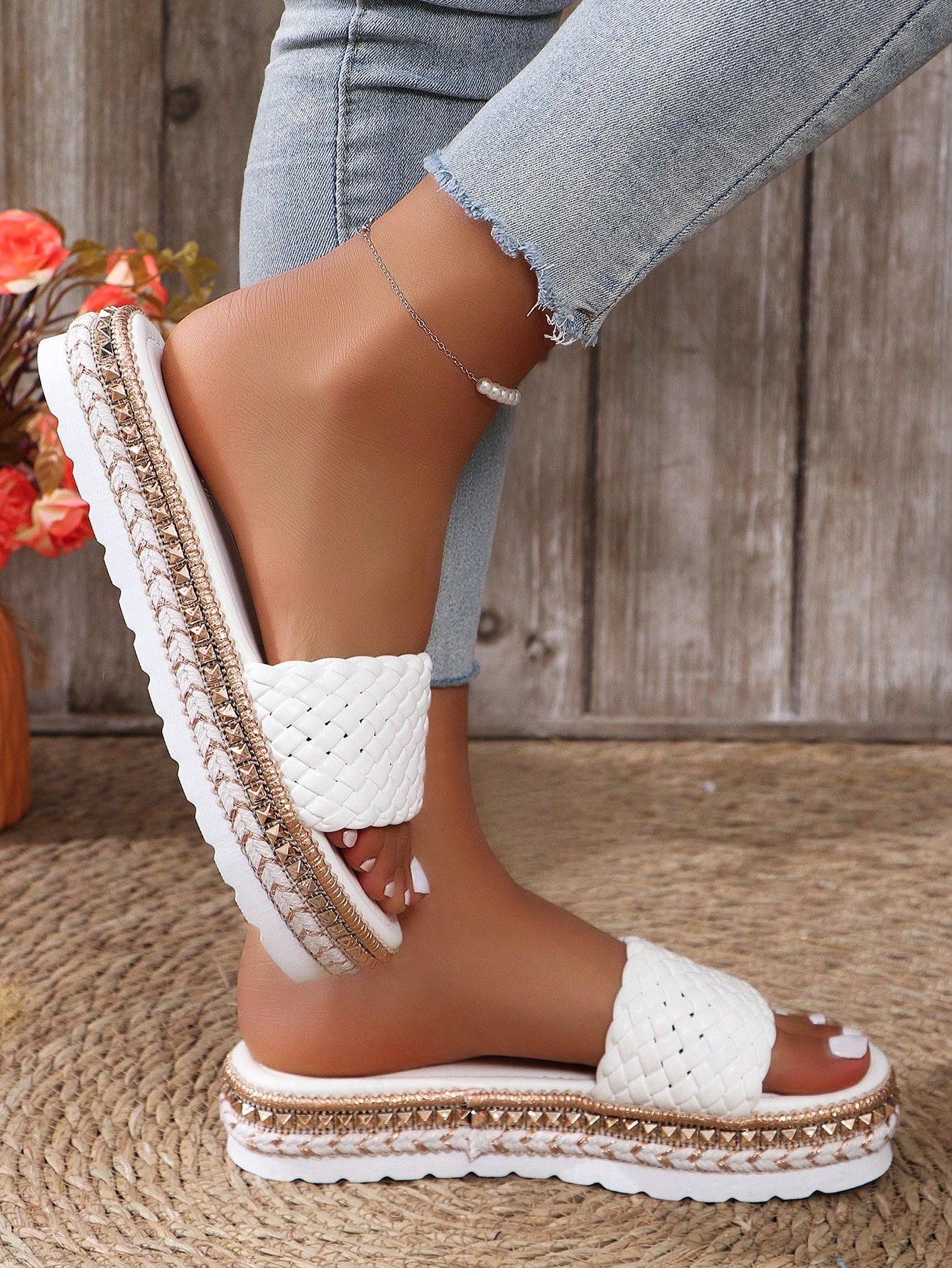 In White Women Platforms & Wedge Sandals