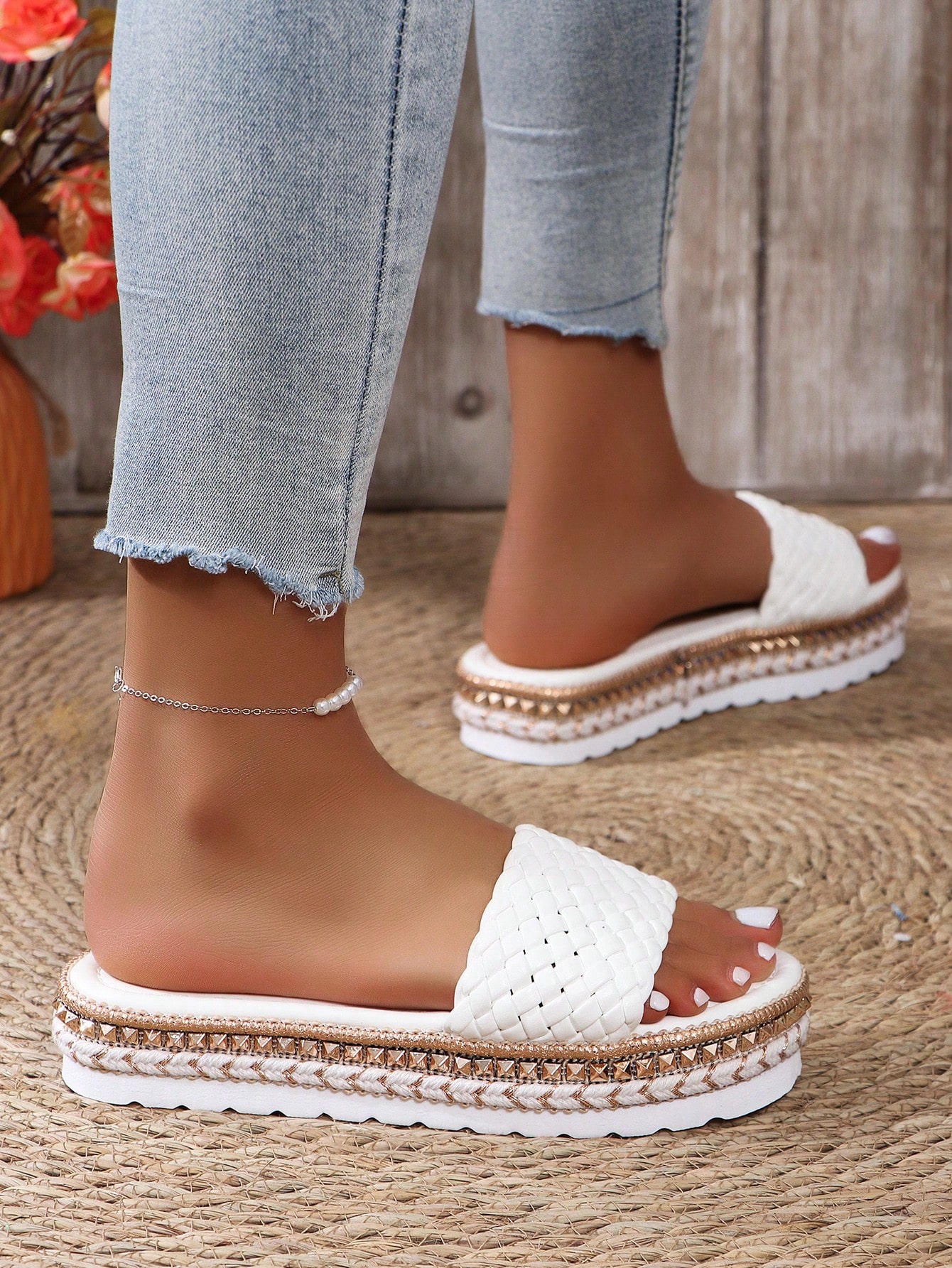 In White Women Platforms & Wedge Sandals