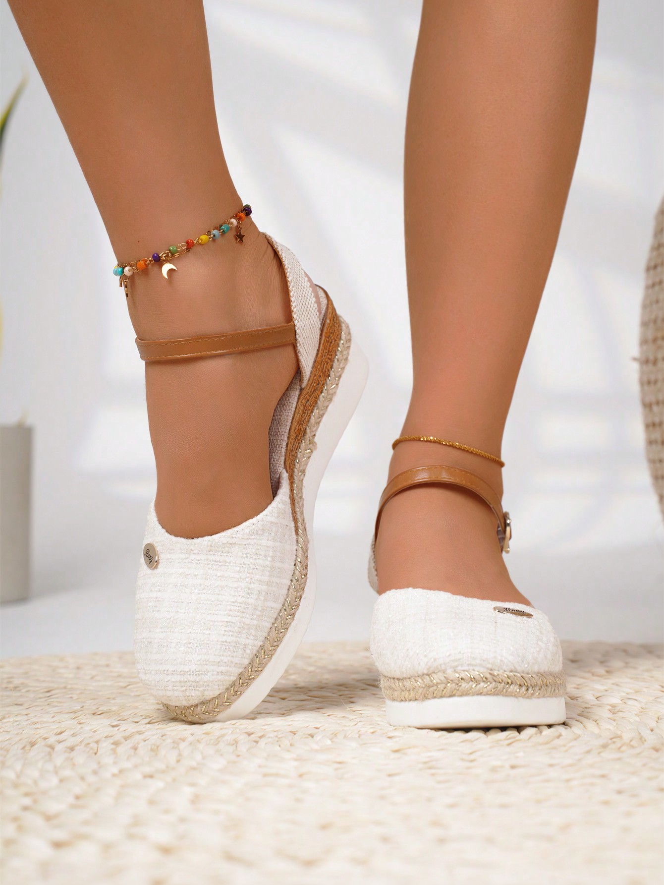 In Beige Women Wedges & Flatform