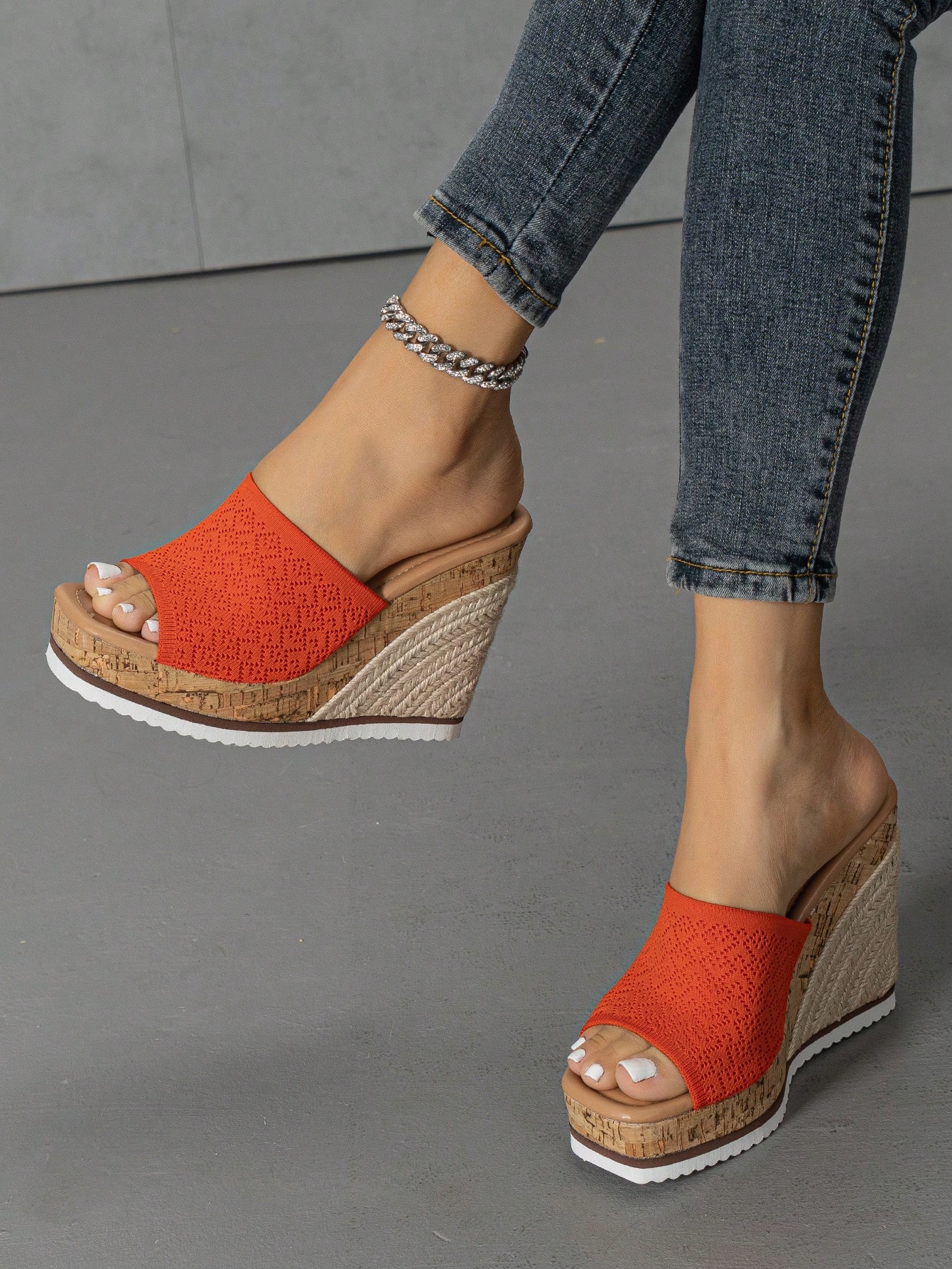 In Orange Women Platforms & Wedge Sandals