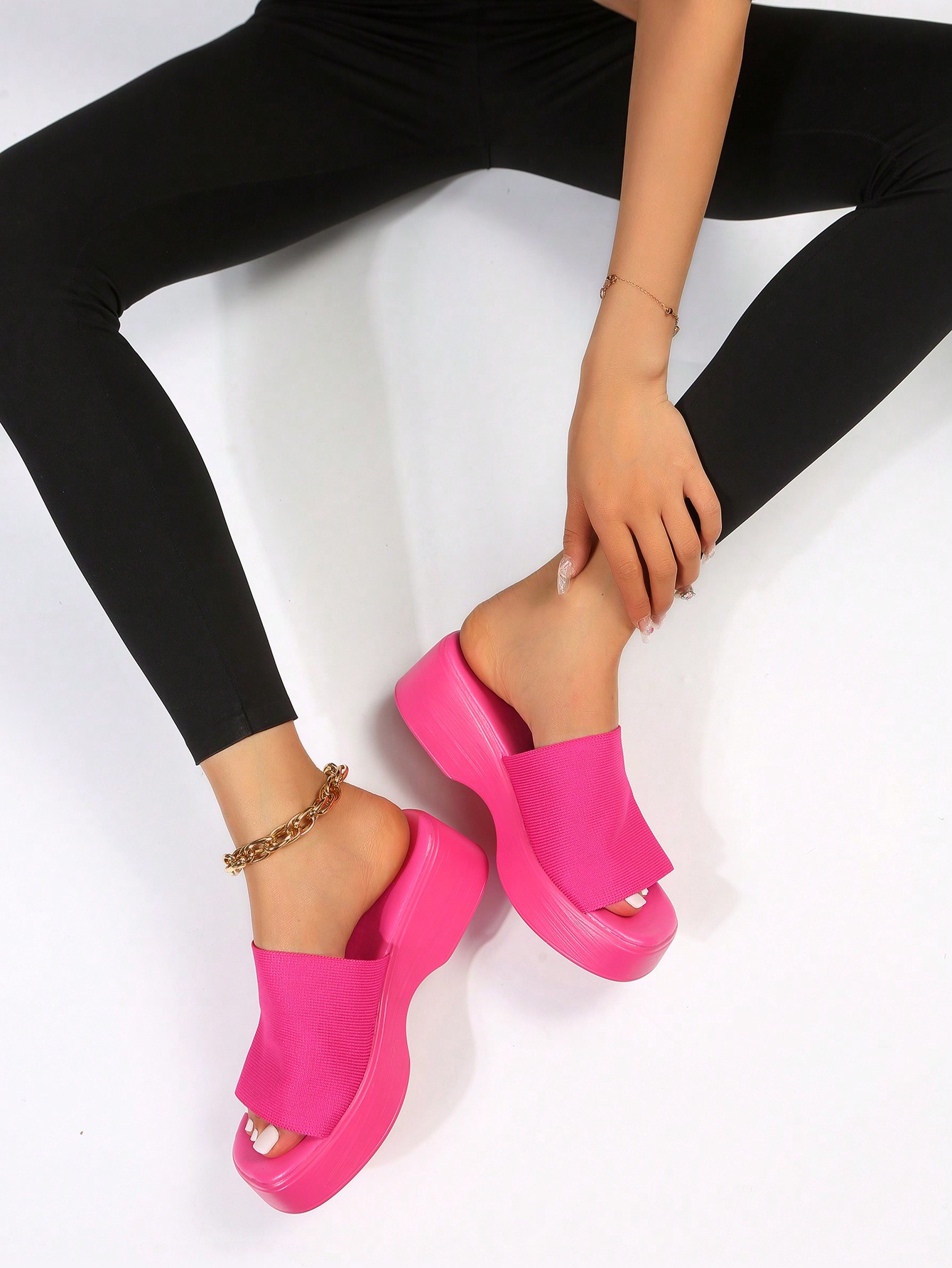 In Hot Pink Women Platforms & Wedge Sandals