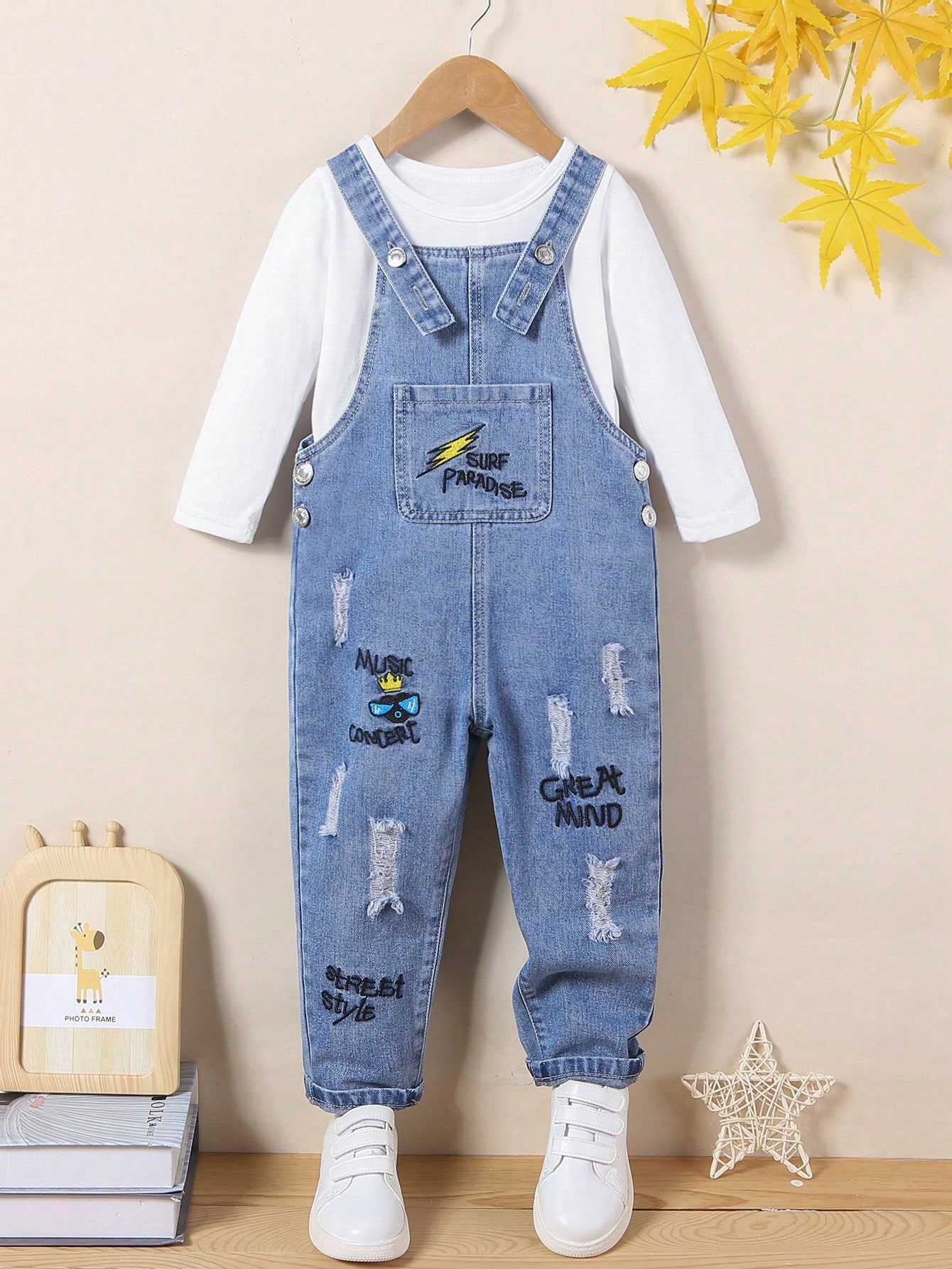 Young Boys Denim Overalls & Jumpsuits