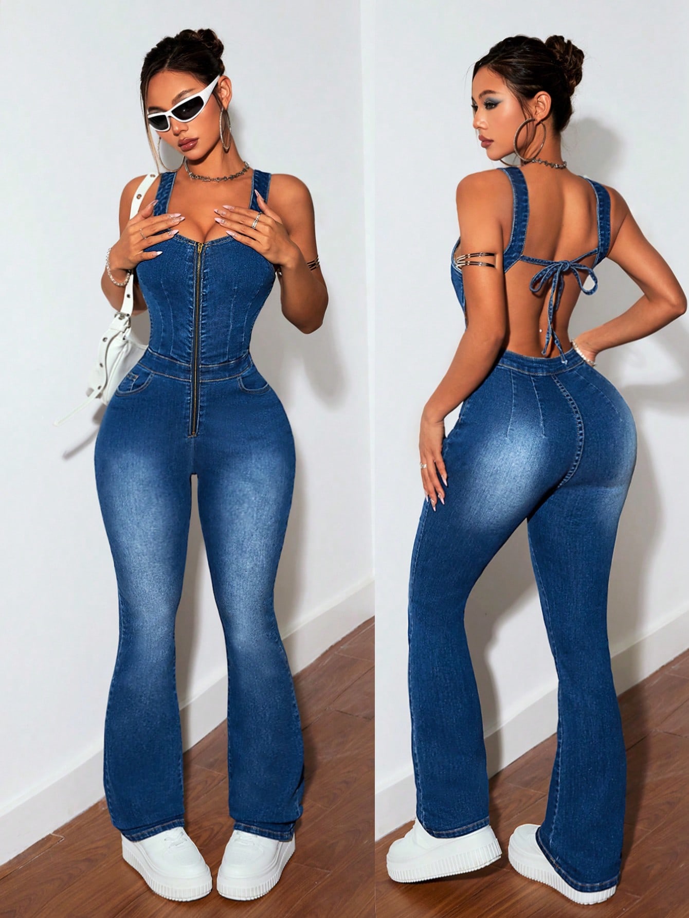 Women Denim Overalls & Jumpsuits