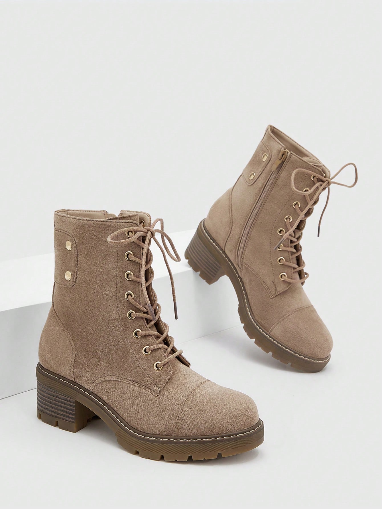 In Rust Brown Women Fashion Boots