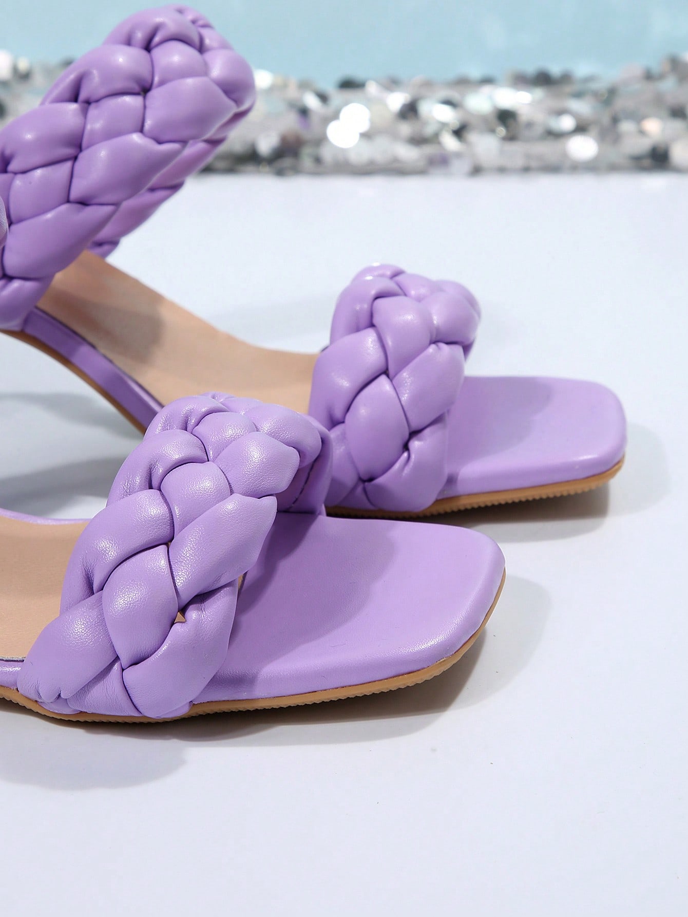 In Purple Women Heeled Sandals