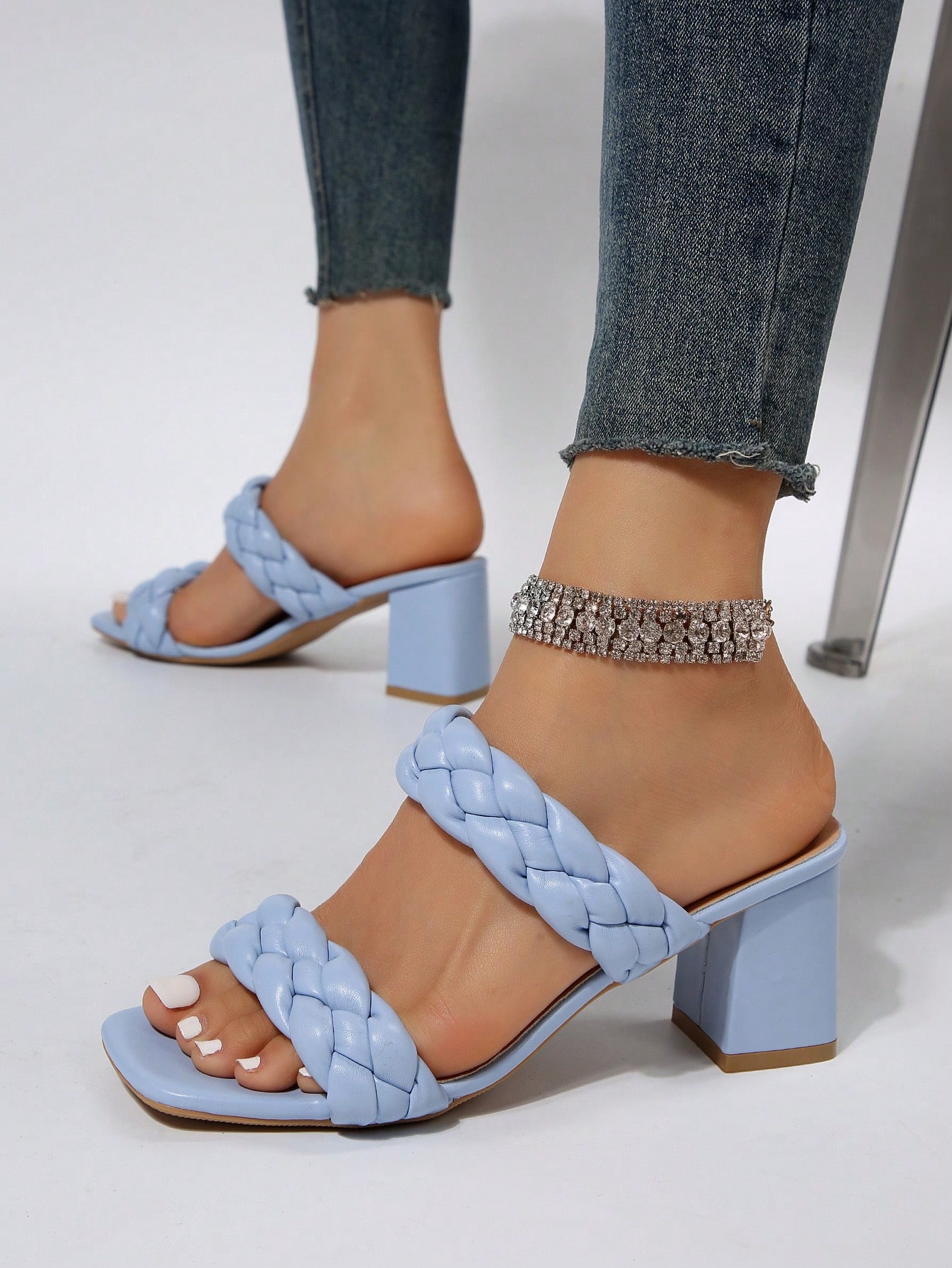 In Blue Women Heeled Sandals