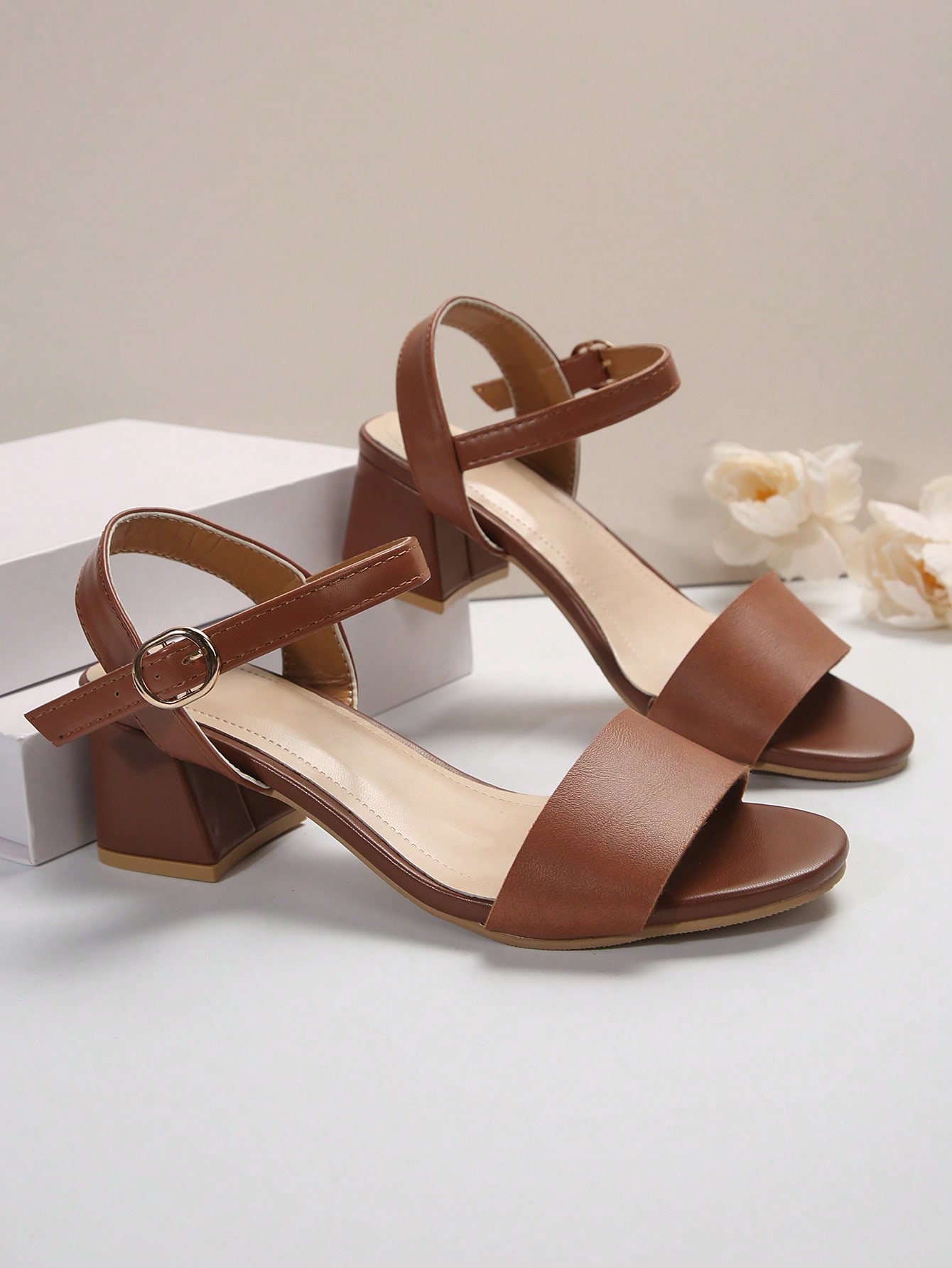 Mid Heel Women Heeled Sandals