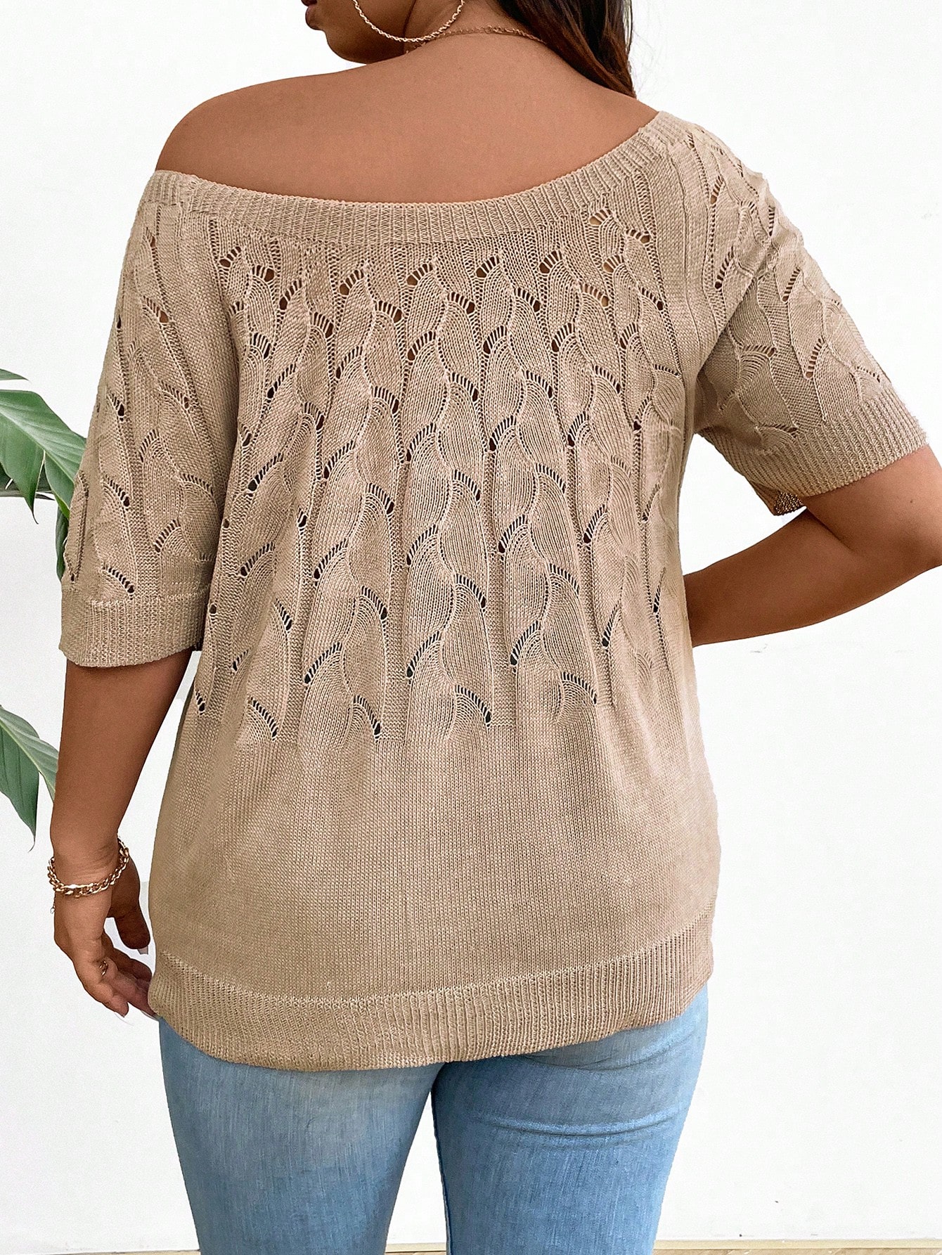 In Casual Plus Size Knit Tops