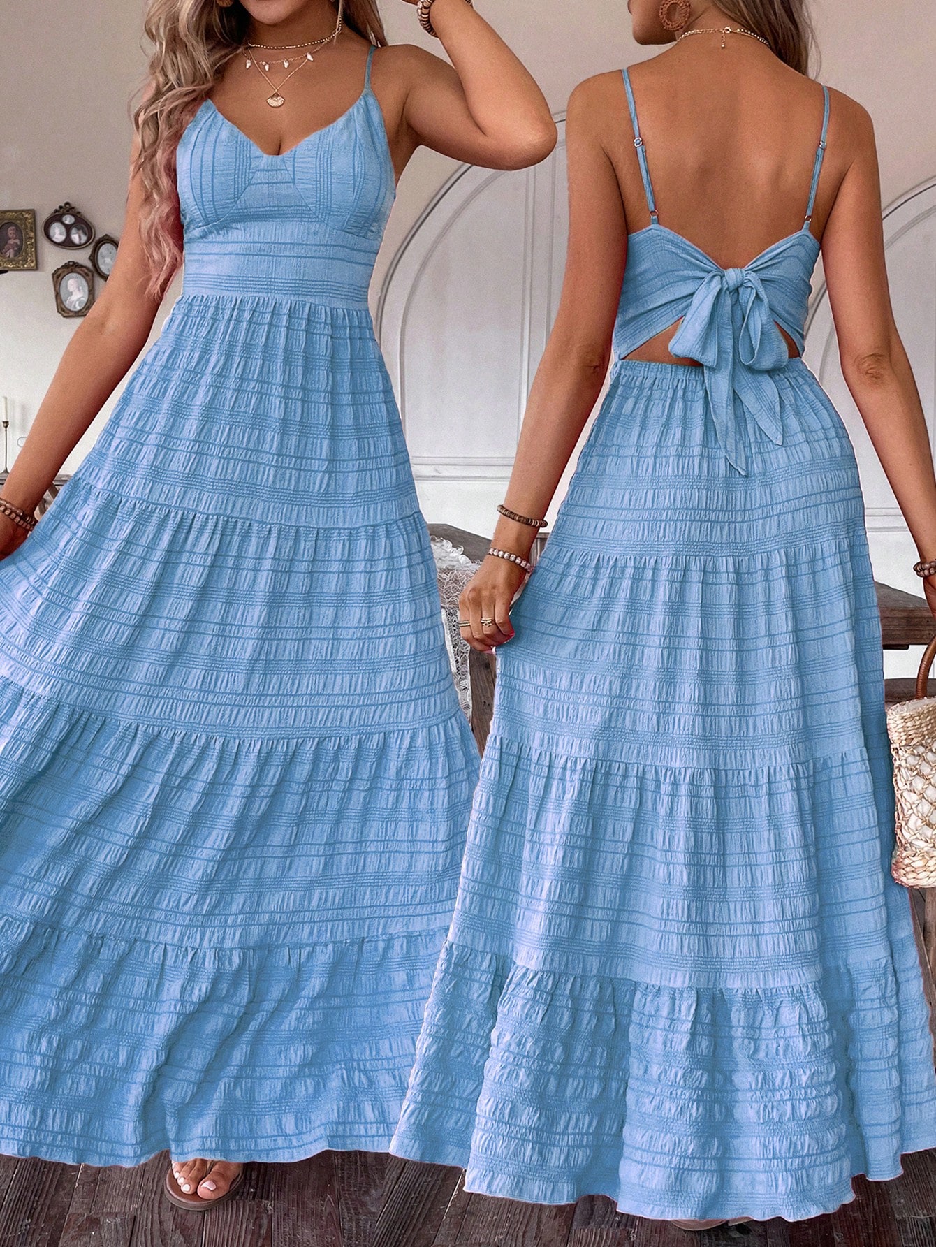 In Blue Women Dresses