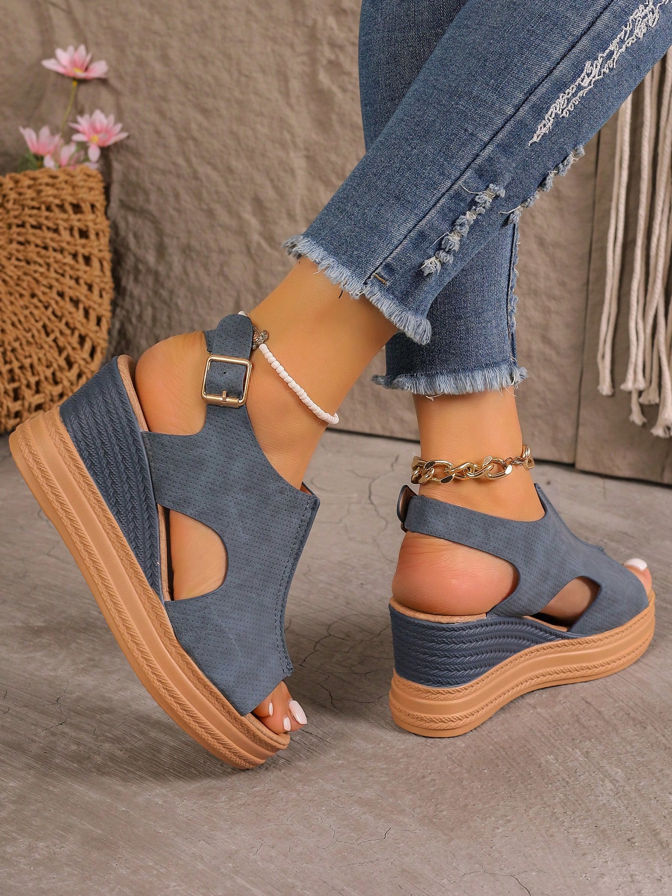 In Blue Women Platforms & Wedge Sandals