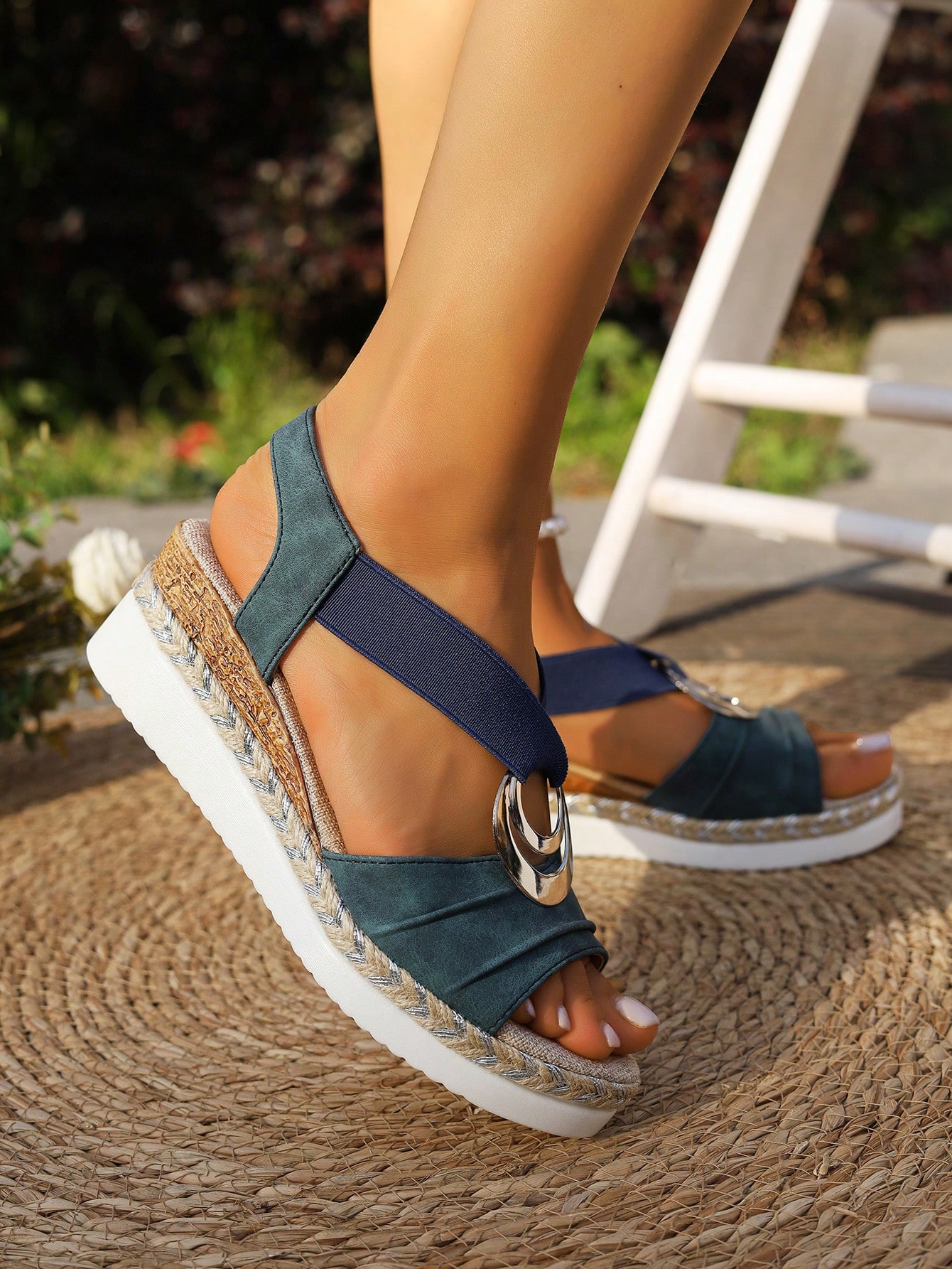 In Blue Women Platforms & Wedge Sandals