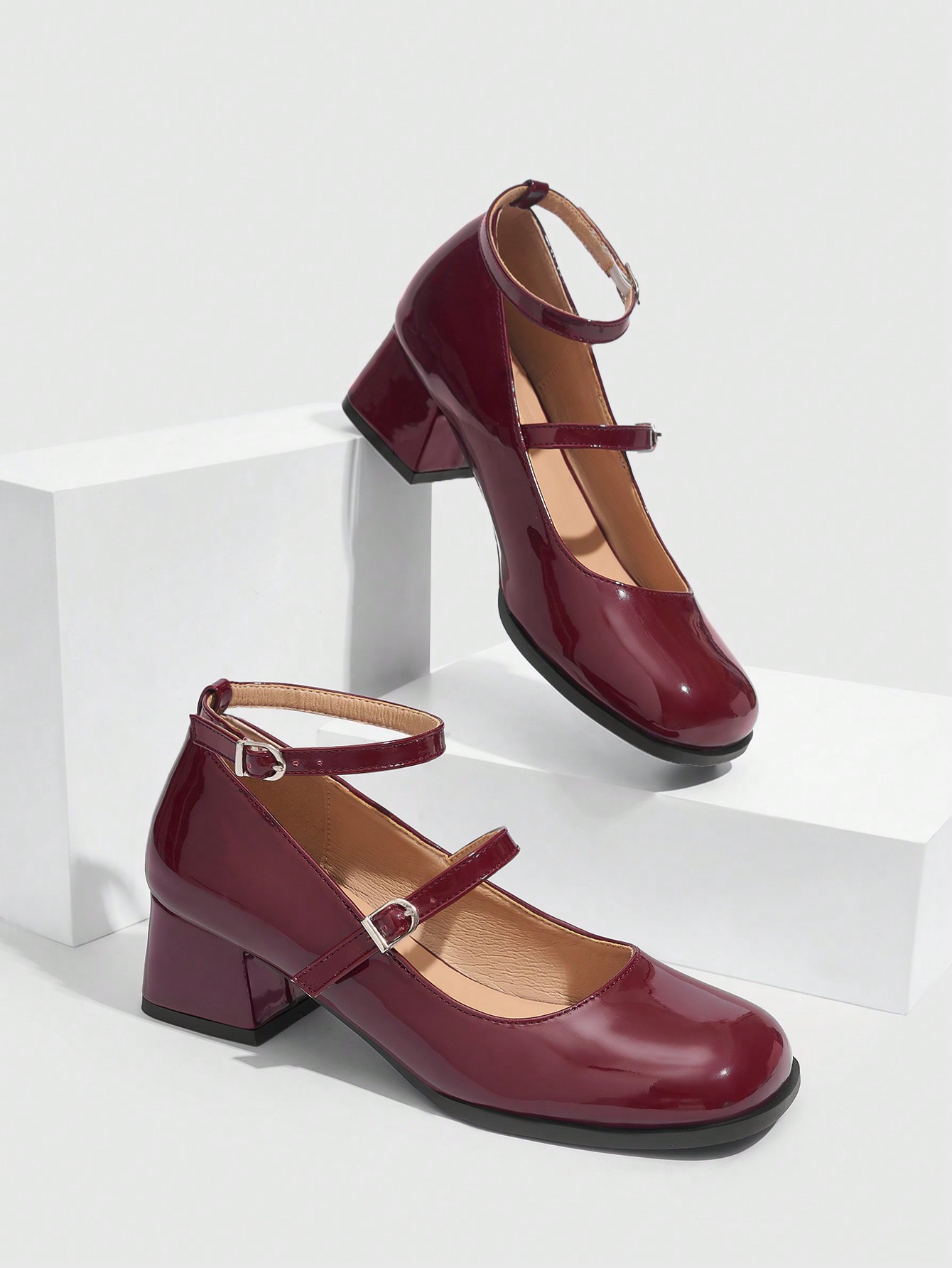 In Burgundy Women Pumps