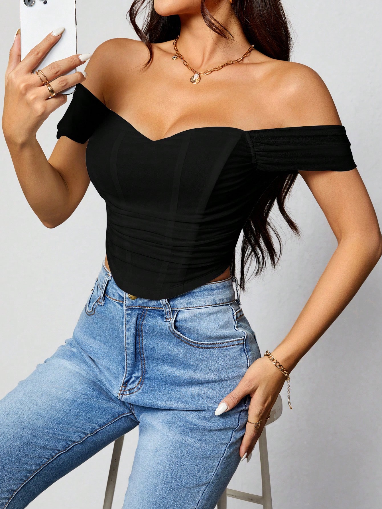 In Black Women Tops