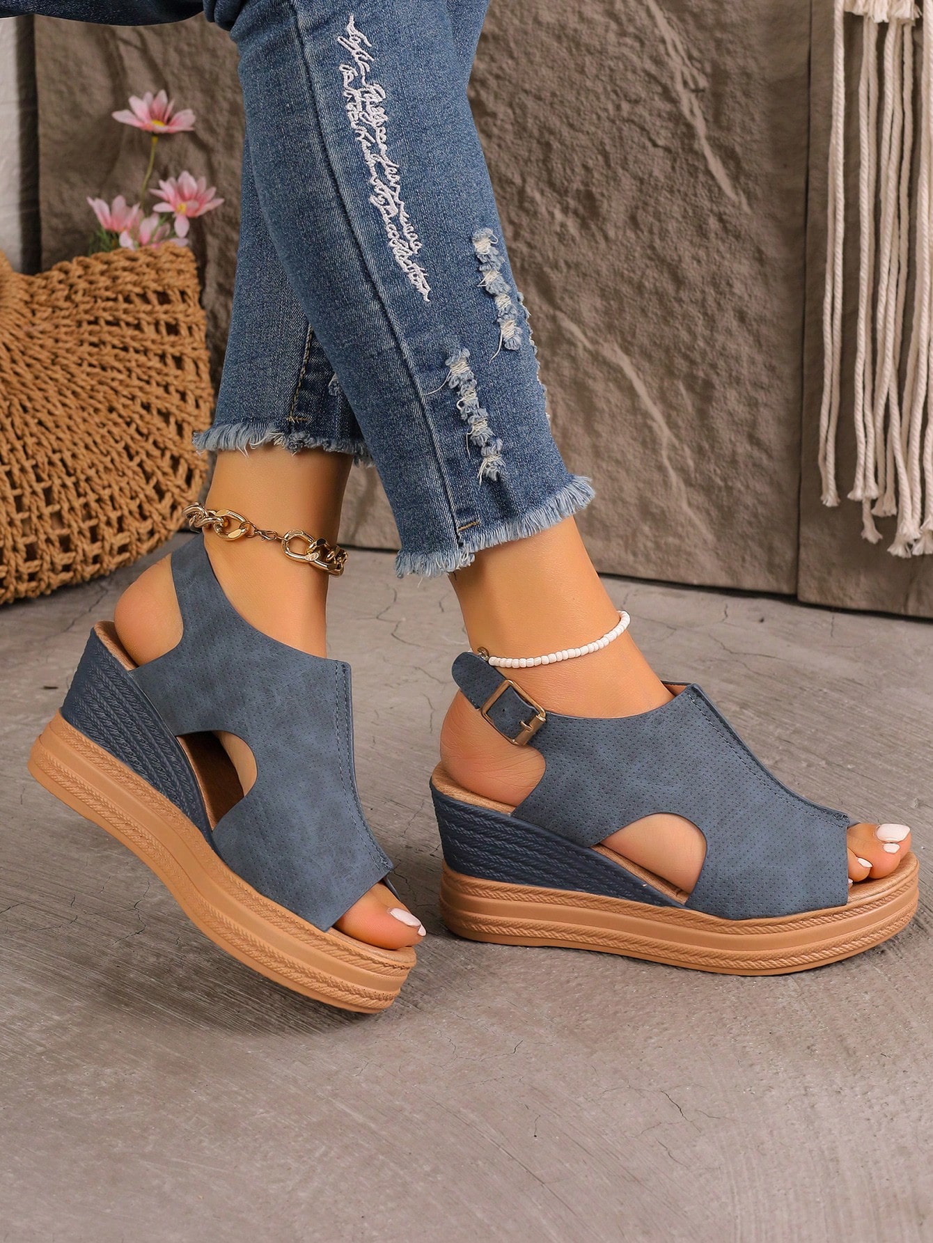 In Blue Women Platforms & Wedge Sandals