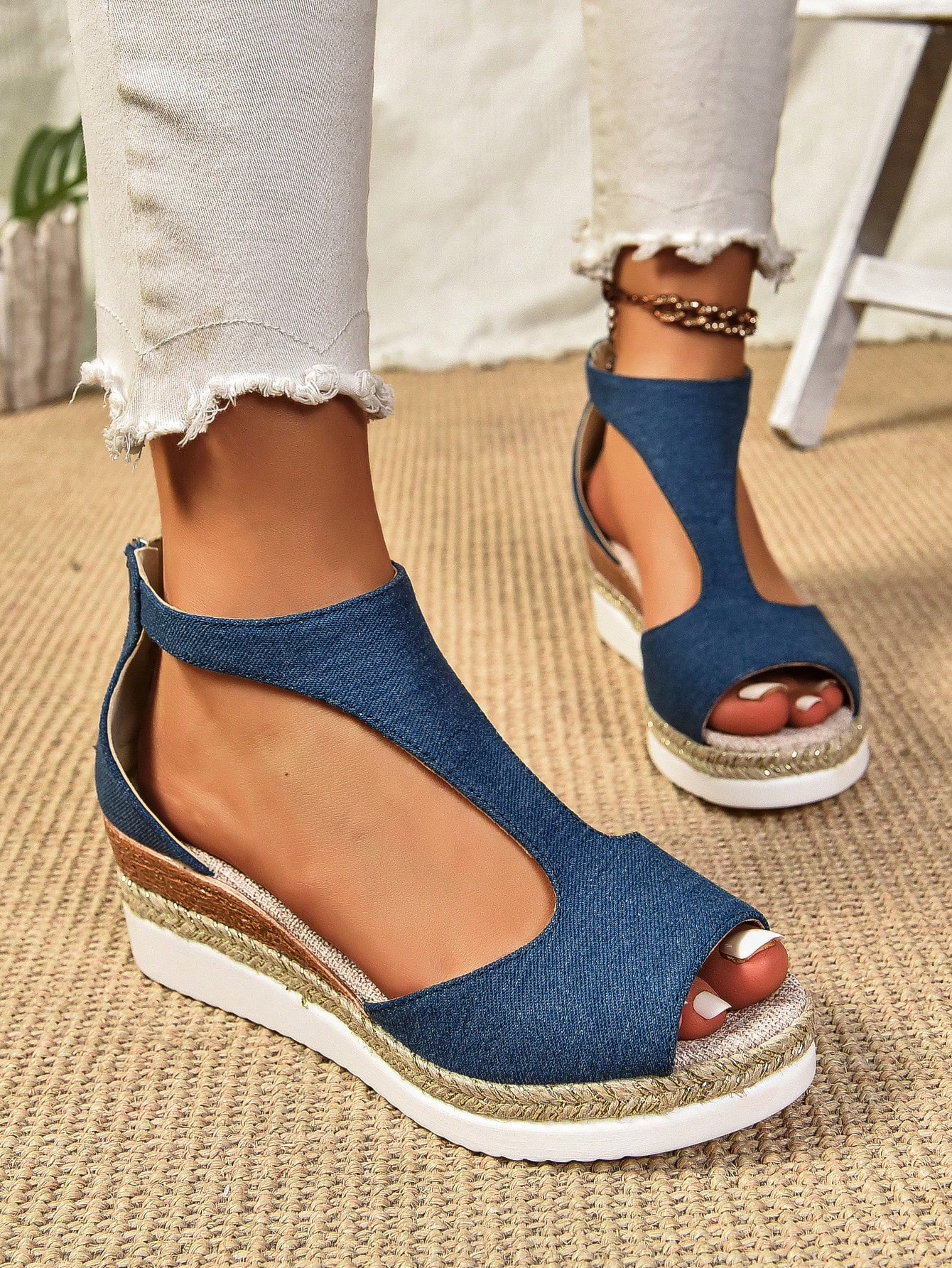 In Blue Women Platforms & Wedge Sandals