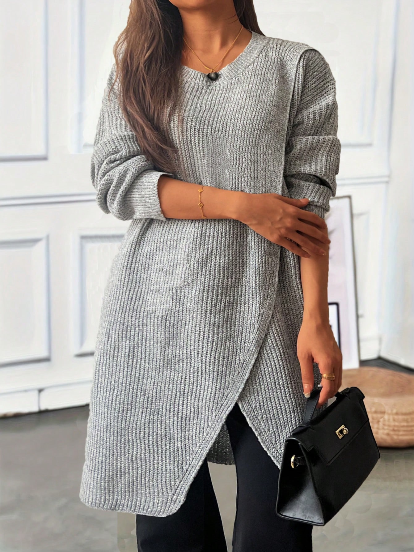 In Casual Plus Size Sweater Dresses