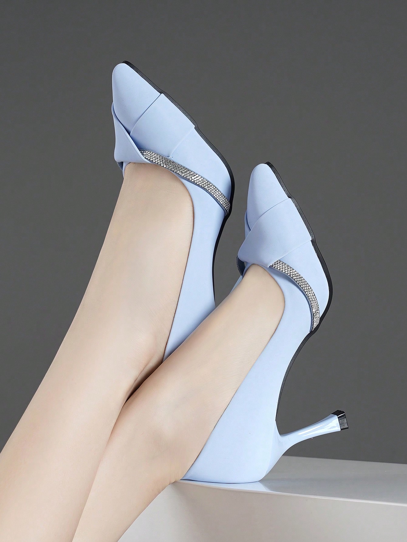 In Baby Blue Women Pumps