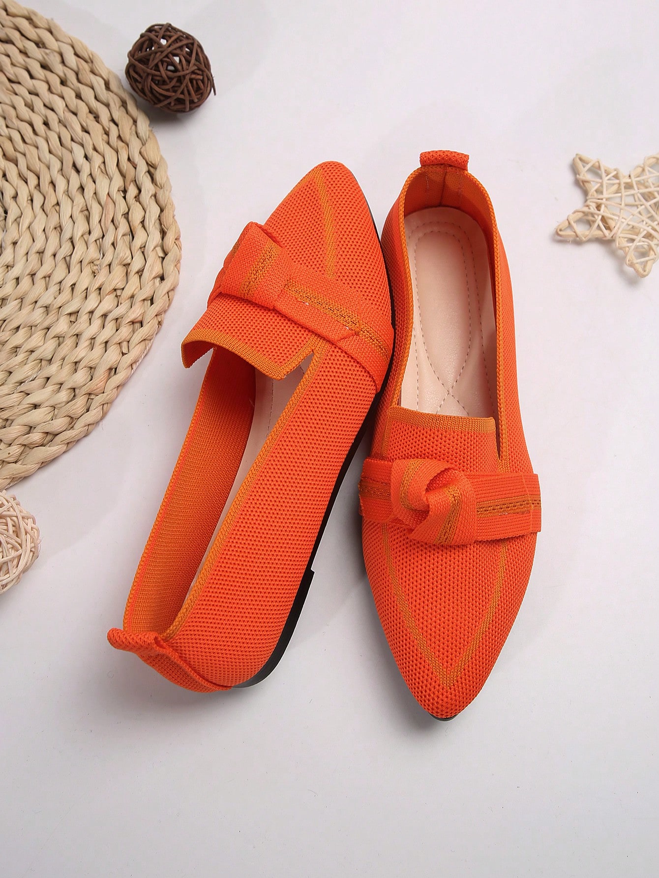 In Orange Women Flats