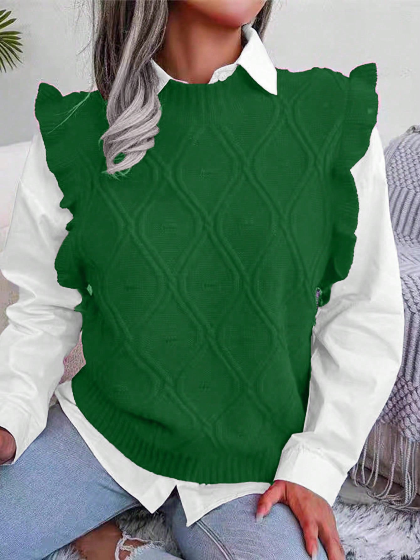 In Casual Plus Size Sweater Vests