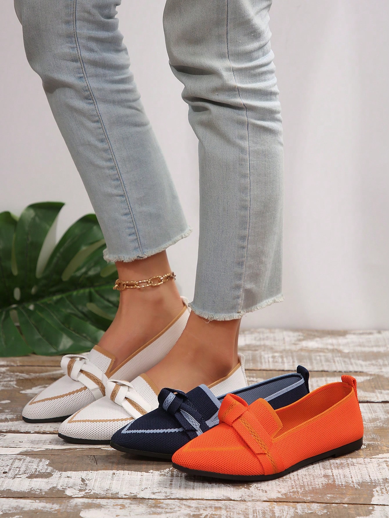 In Orange Women Flats